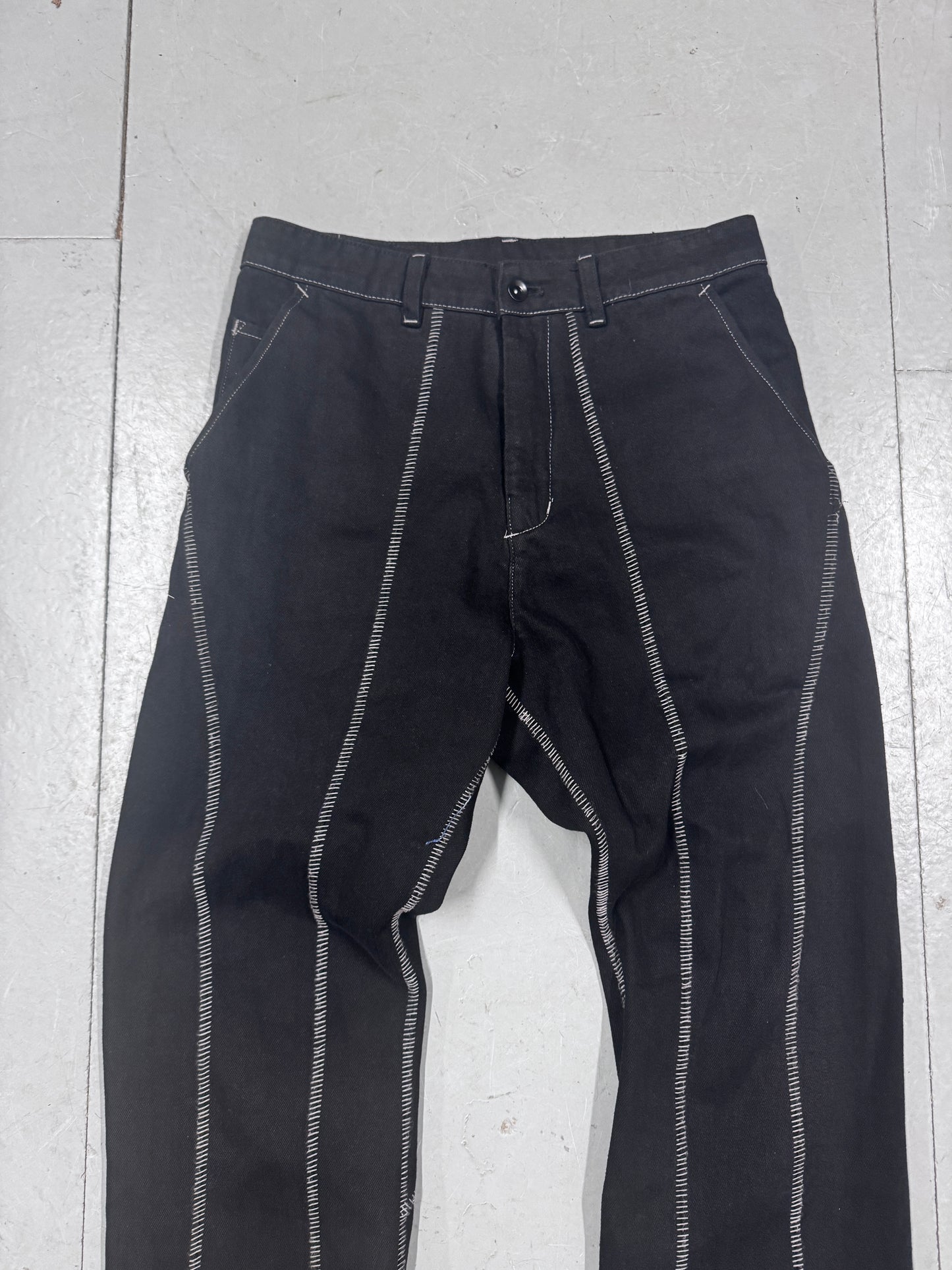 Professor E Contrast Seam Flare Jeans