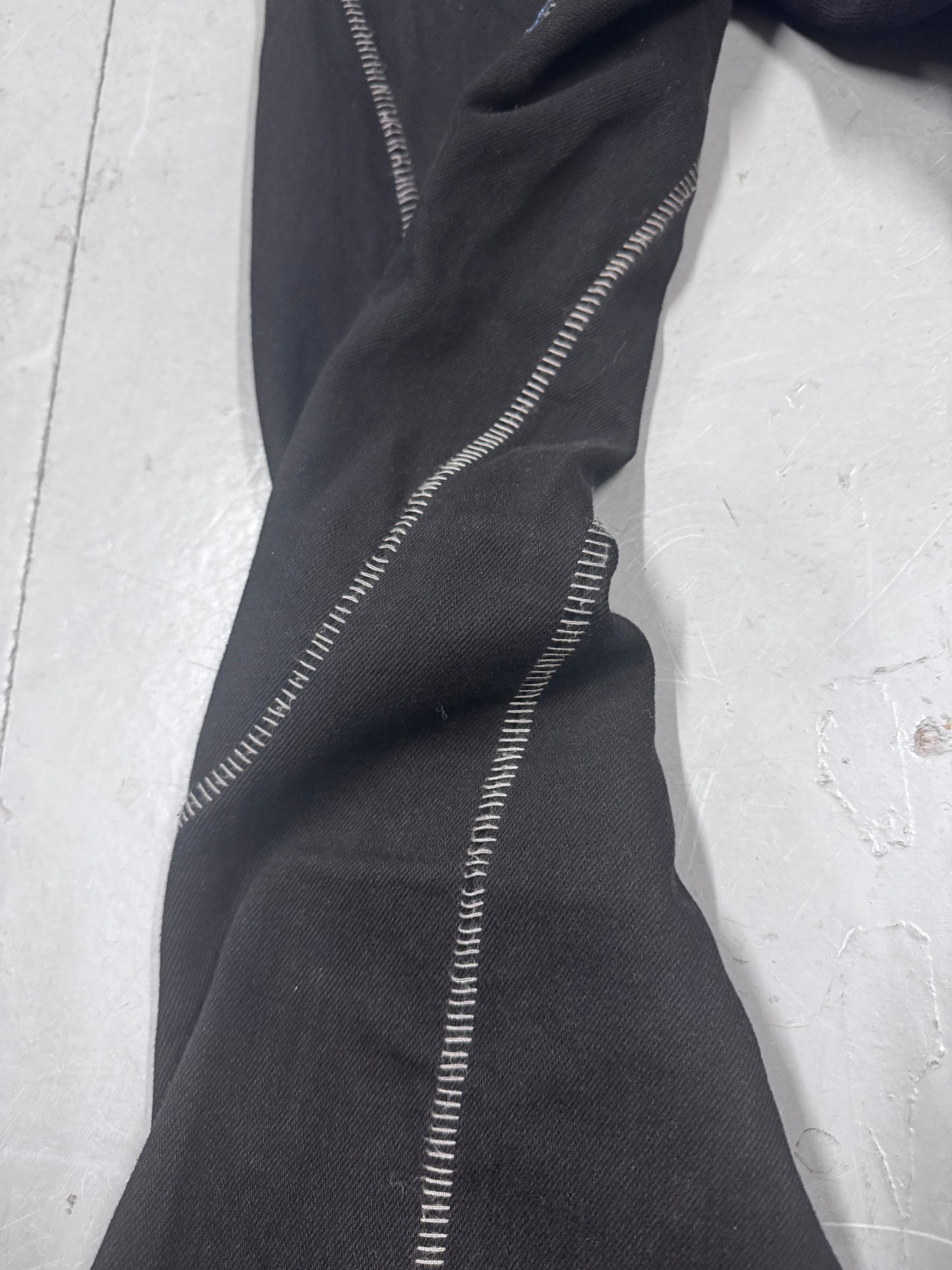 Professor E Contrast Seam Flare Jeans