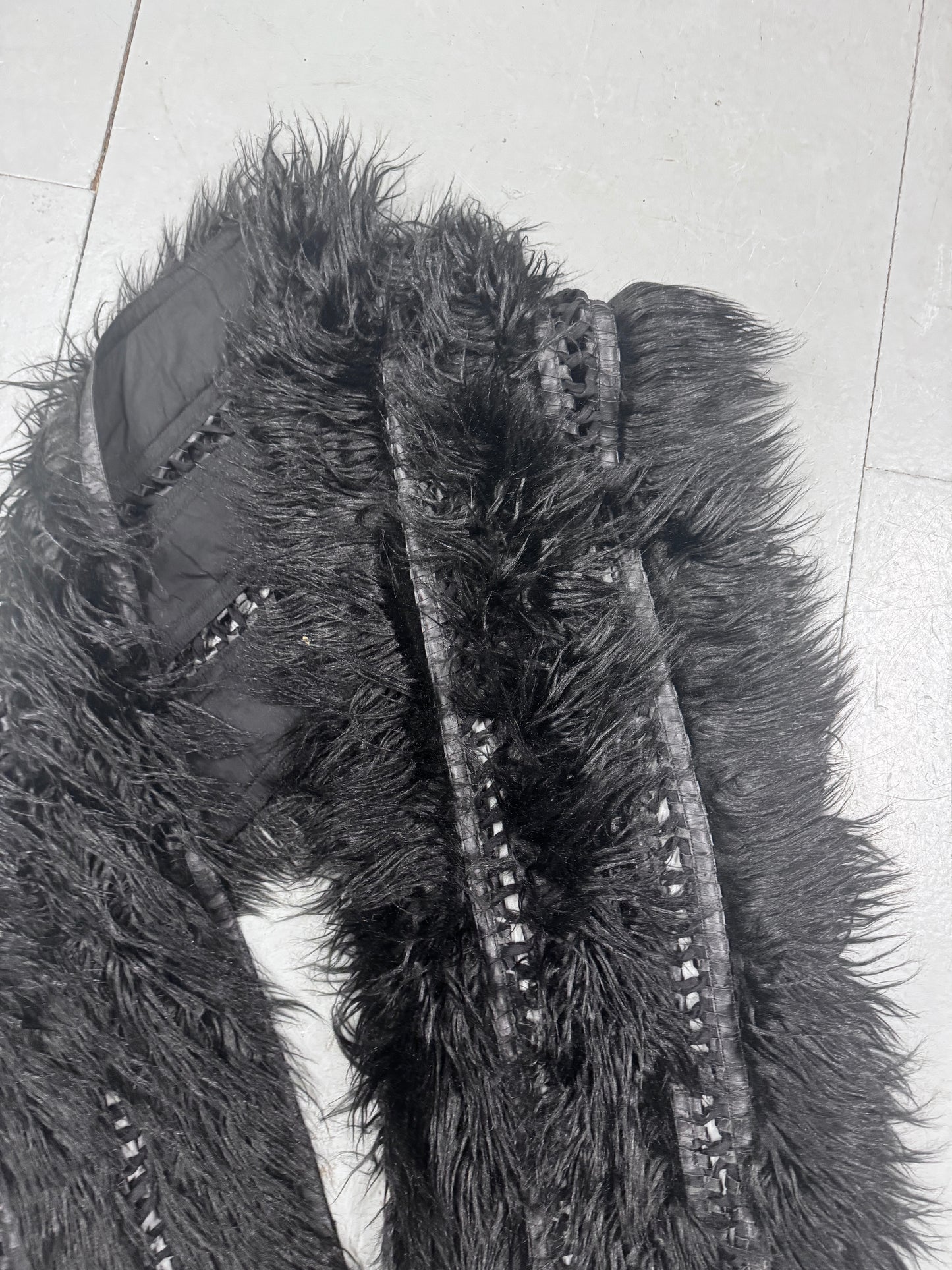 KTZ Fur and Lace Scarf