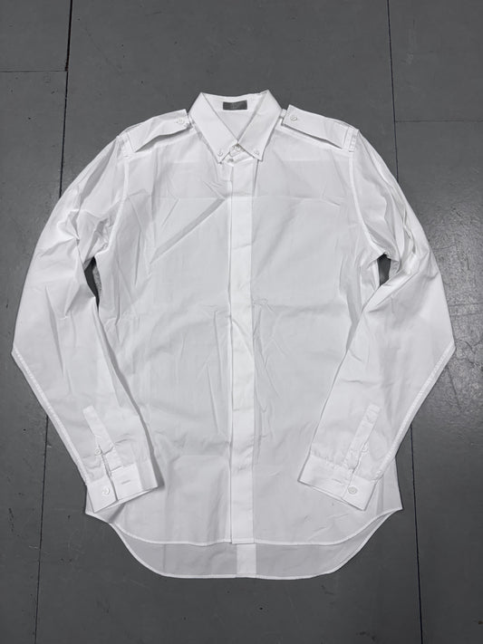 Dior Homme Mesh Layer Epaulet Shirt