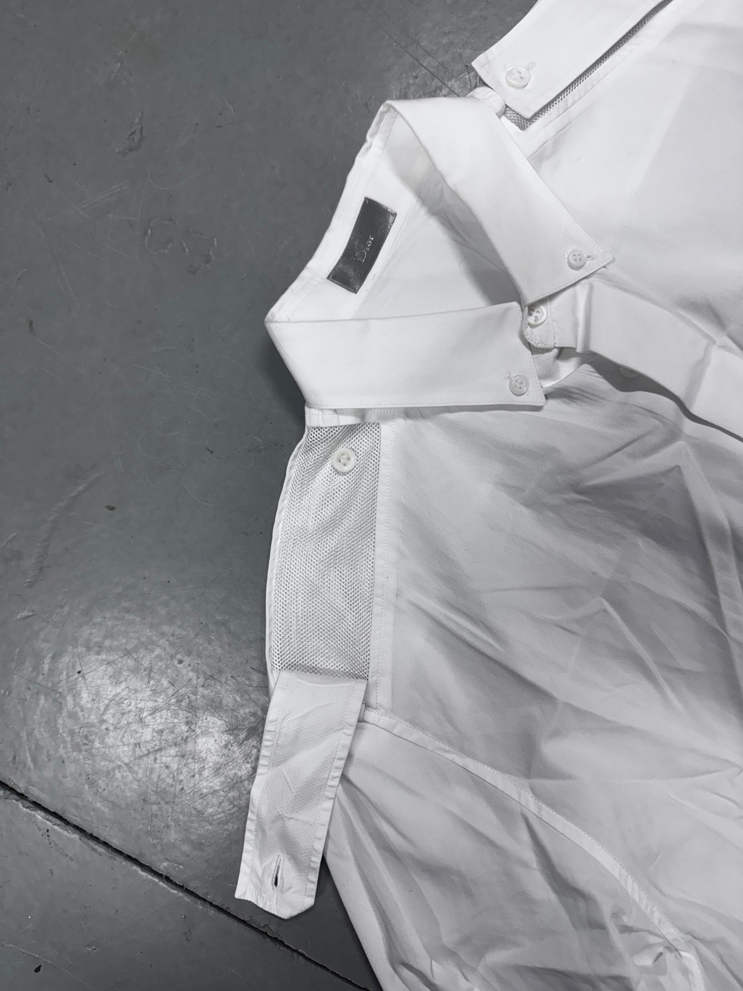 Dior Homme Mesh Layer Epaulet Shirt