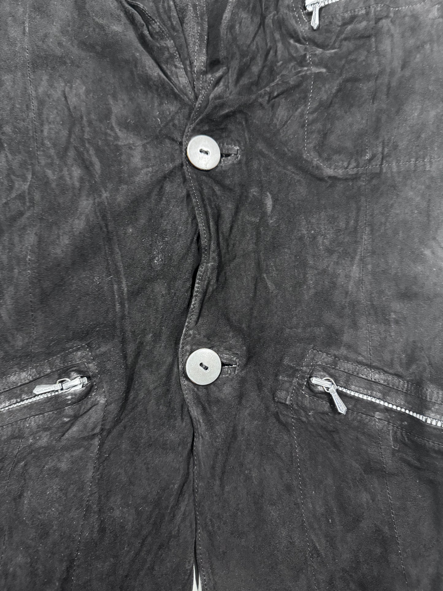 Isamu Katayama Backlash Reverse Leather Blazer