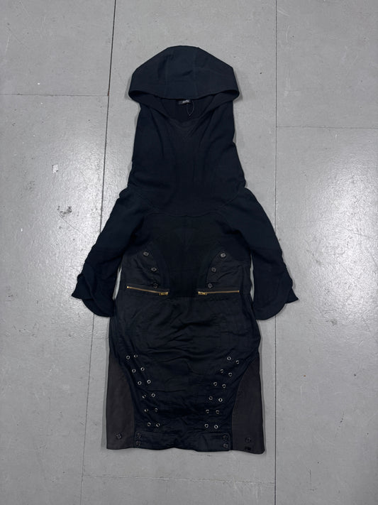 Undercover 2010s riveted long neck hoodie / dress