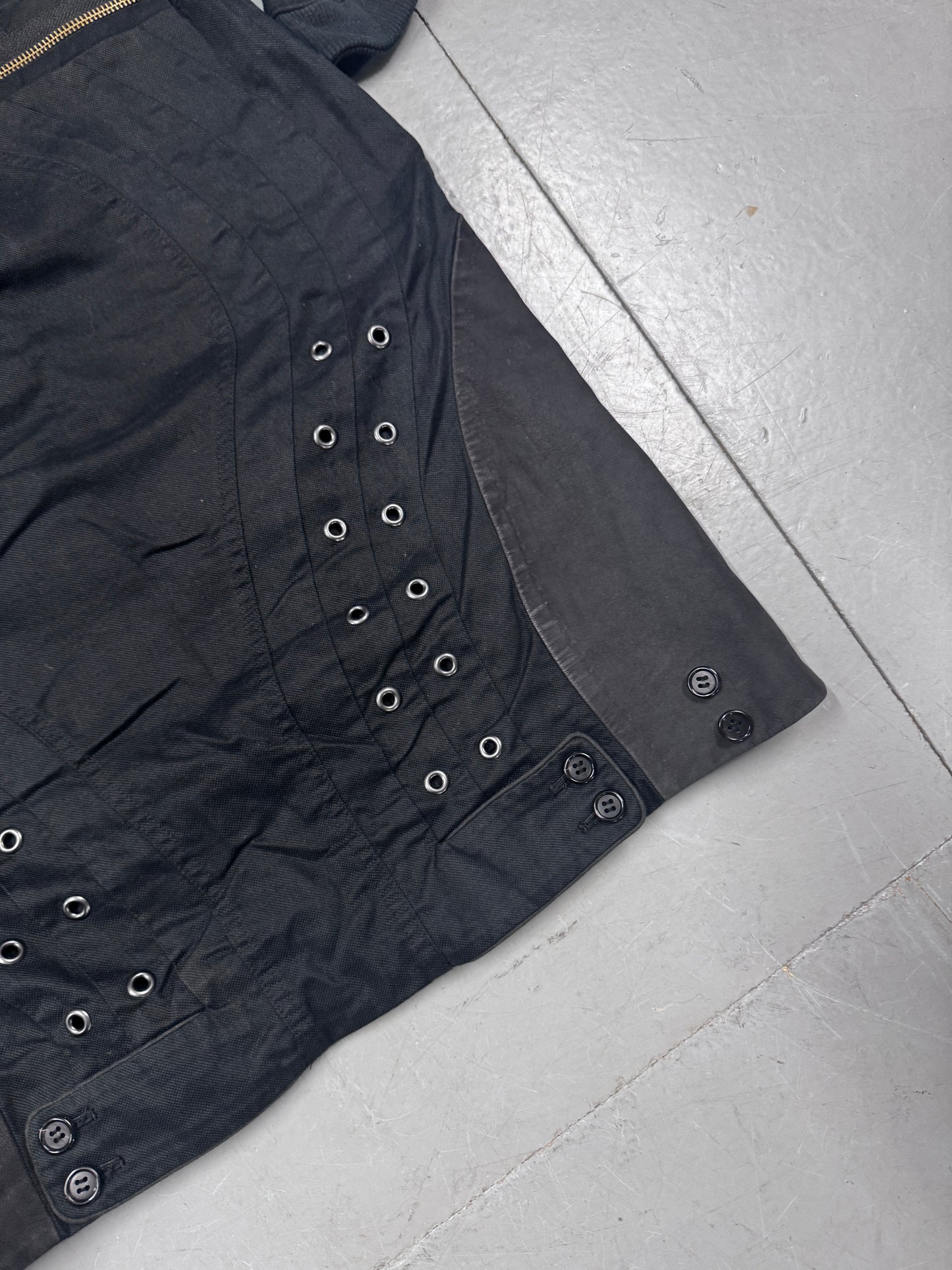 Undercover 2010s riveted long neck hoodie / dress