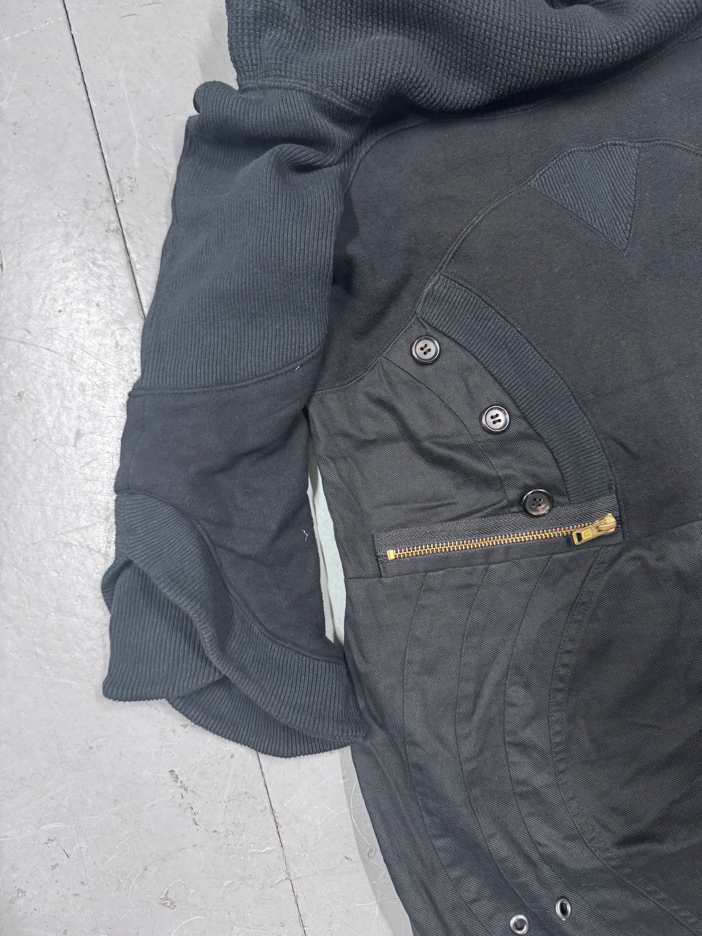 Undercover 2010s riveted long neck hoodie / dress