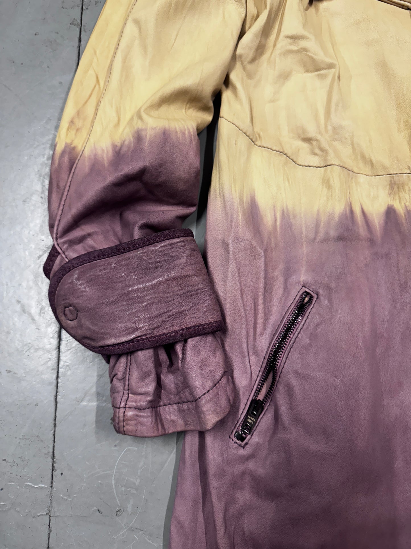 Giorgio Brato Dip Dyed Leather Coat