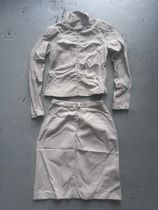 emporio armani 90s skirt and jacket set