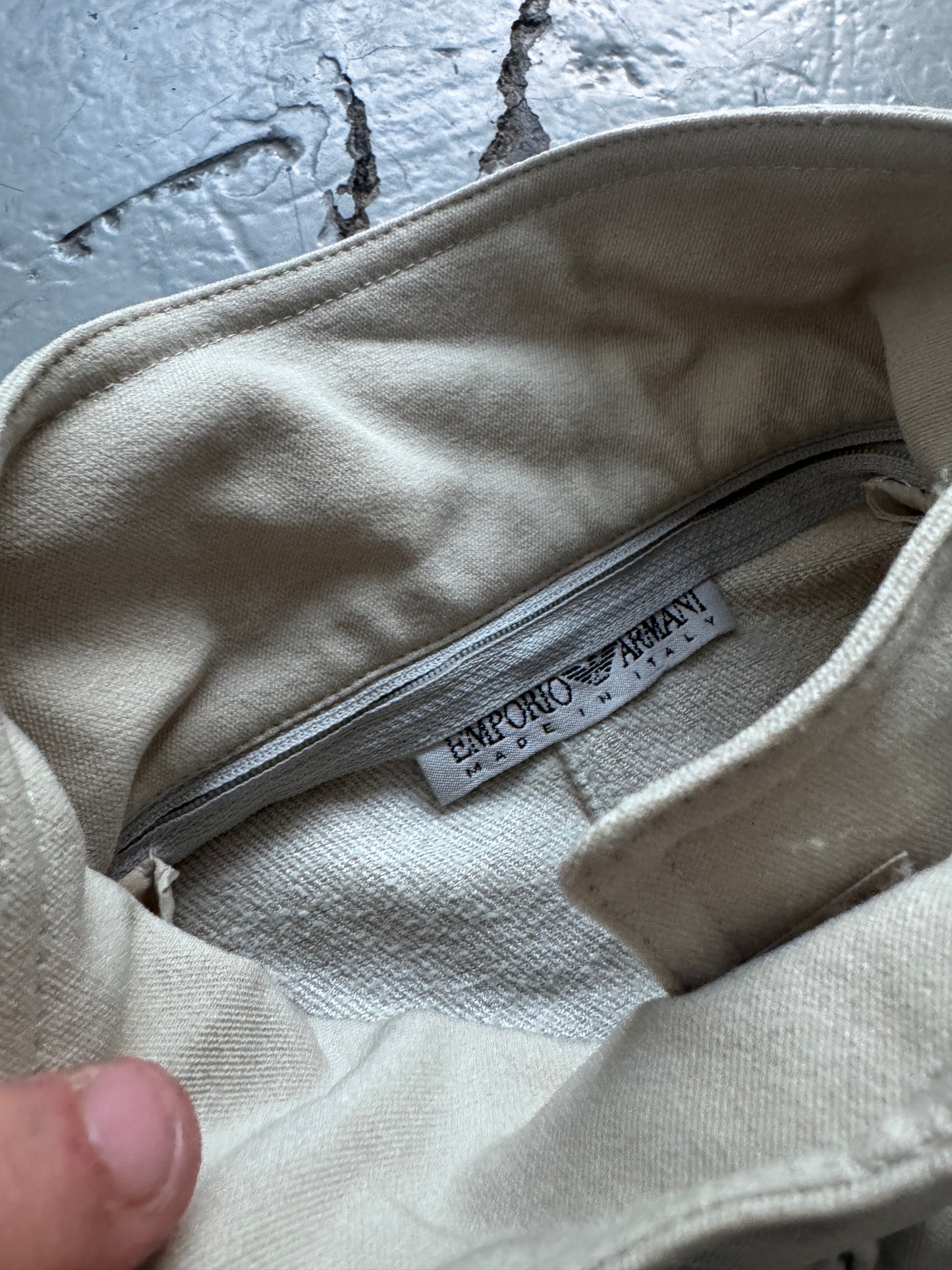 emporio armani 90s skirt and jacket set