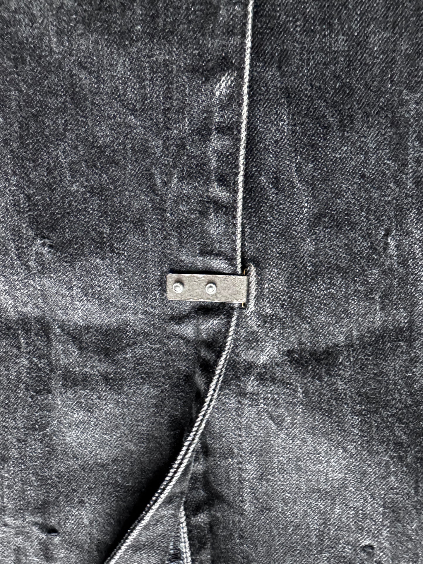saddam teissy japanese denim fitted blazer