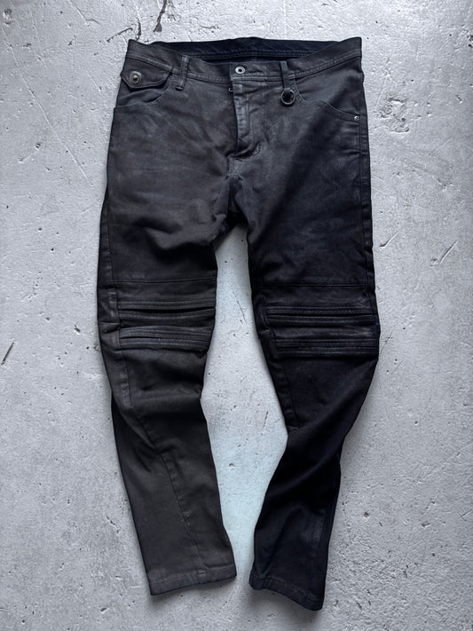 julius coated + knee detail skinny jean