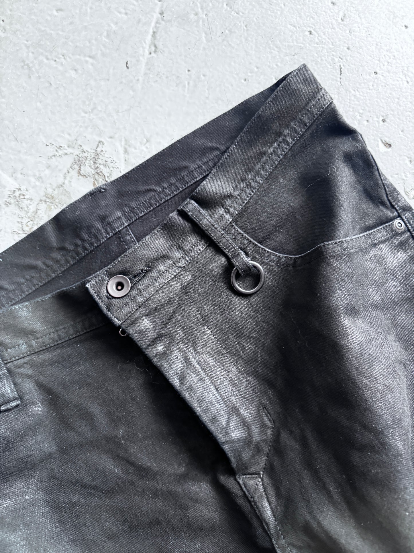 julius coated + knee detail skinny jean