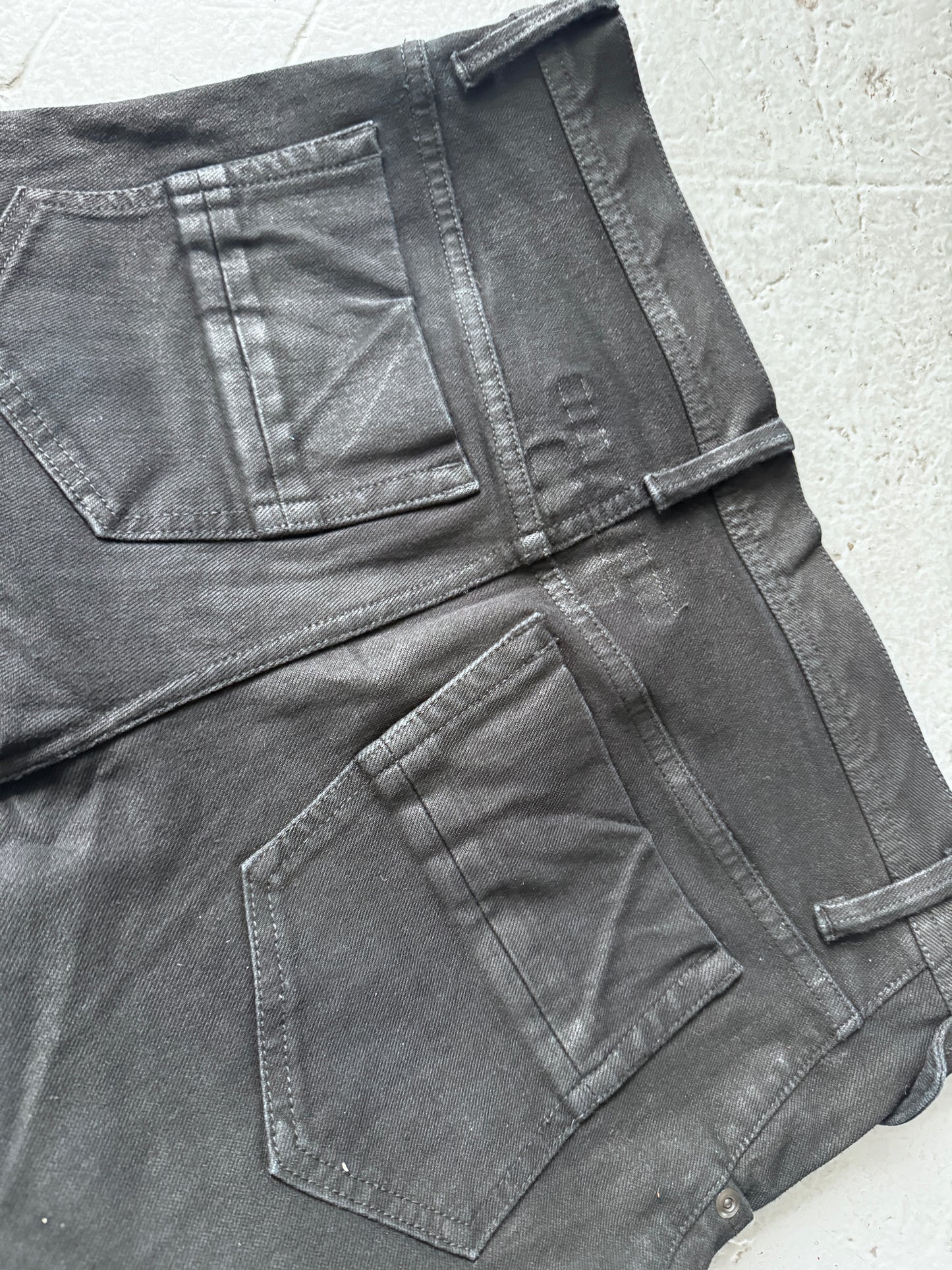 julius coated + knee detail skinny jean