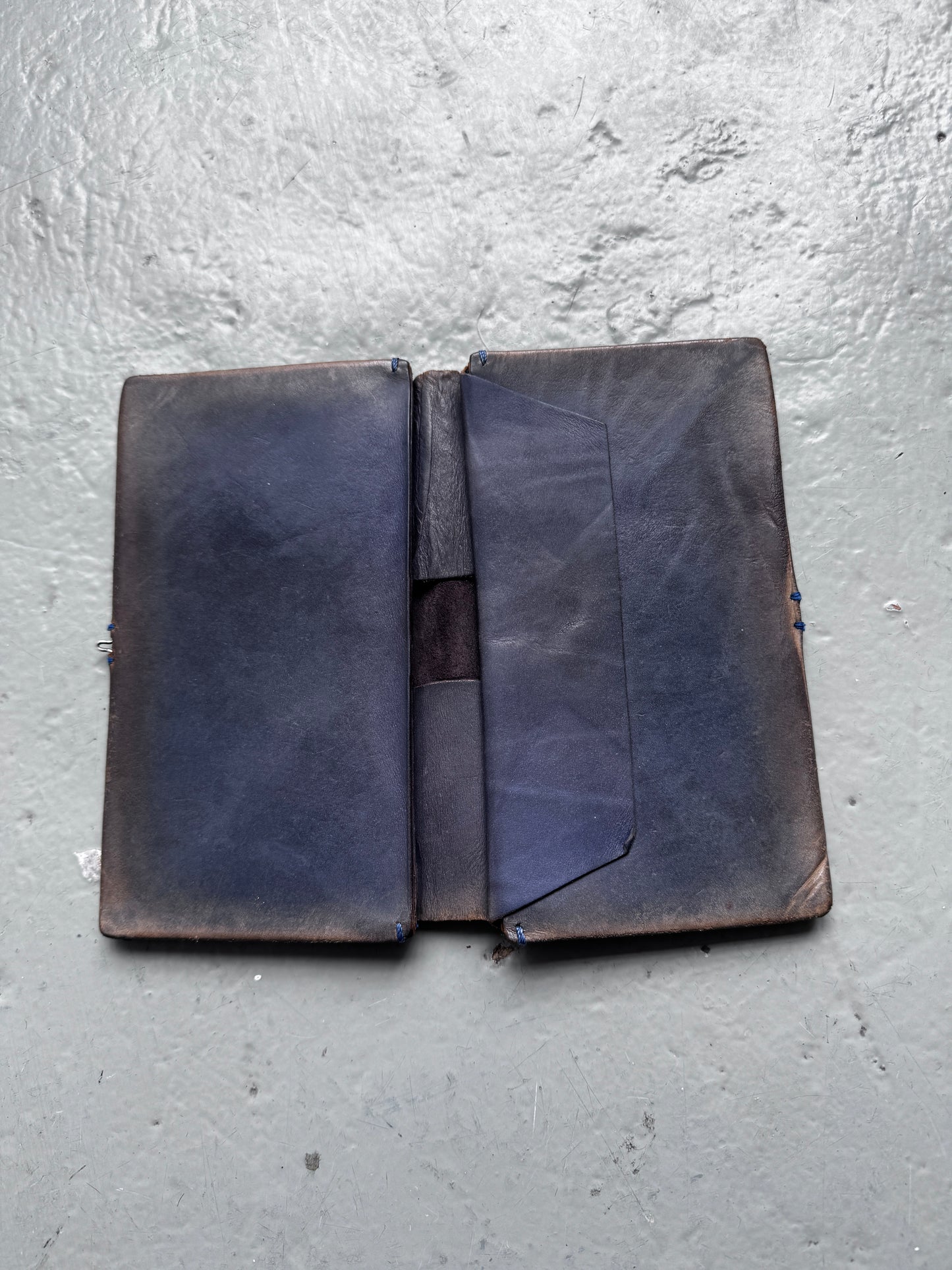 m.a+ accordion folded leather wallet