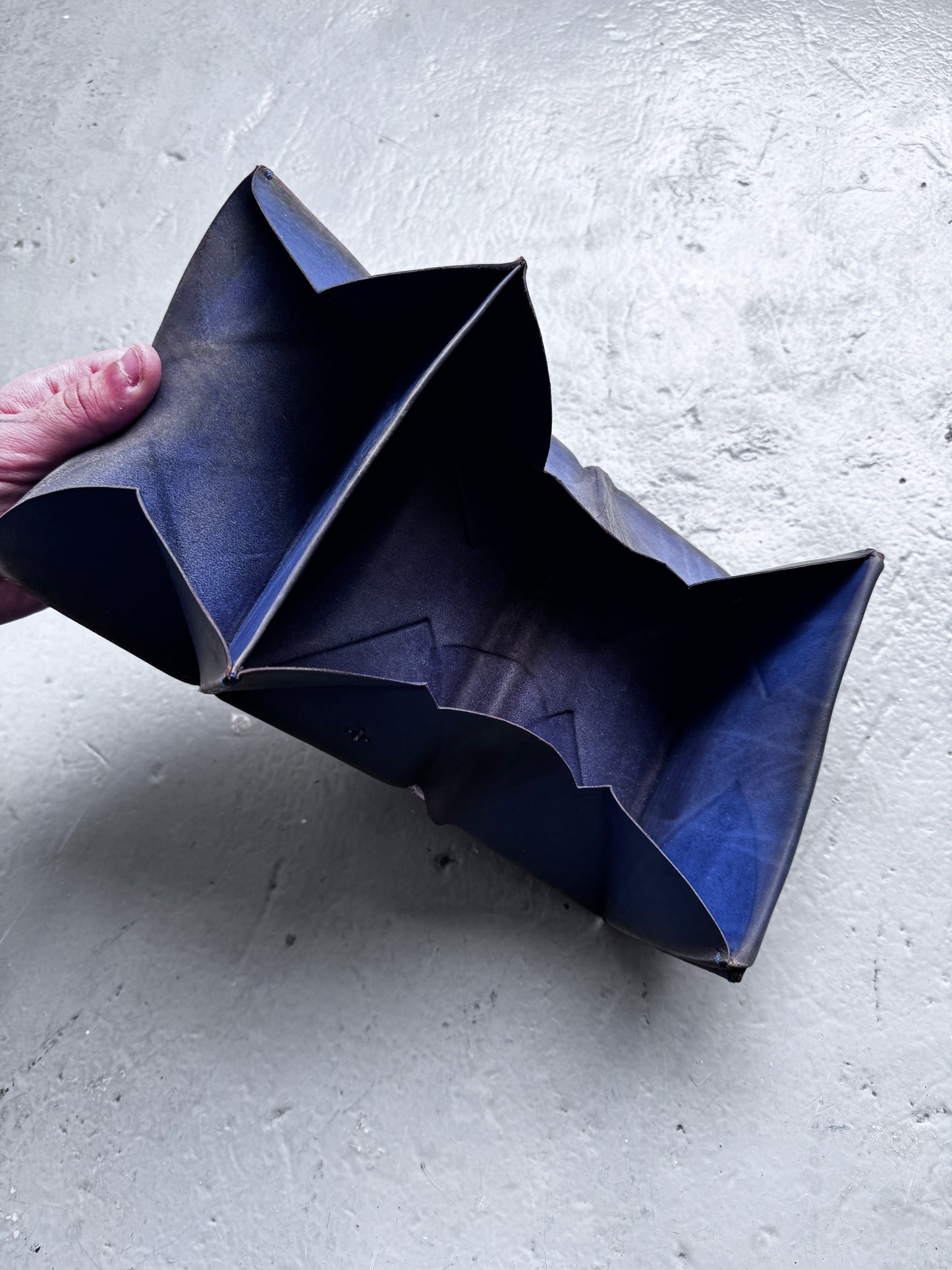 m.a+ accordion folded leather wallet