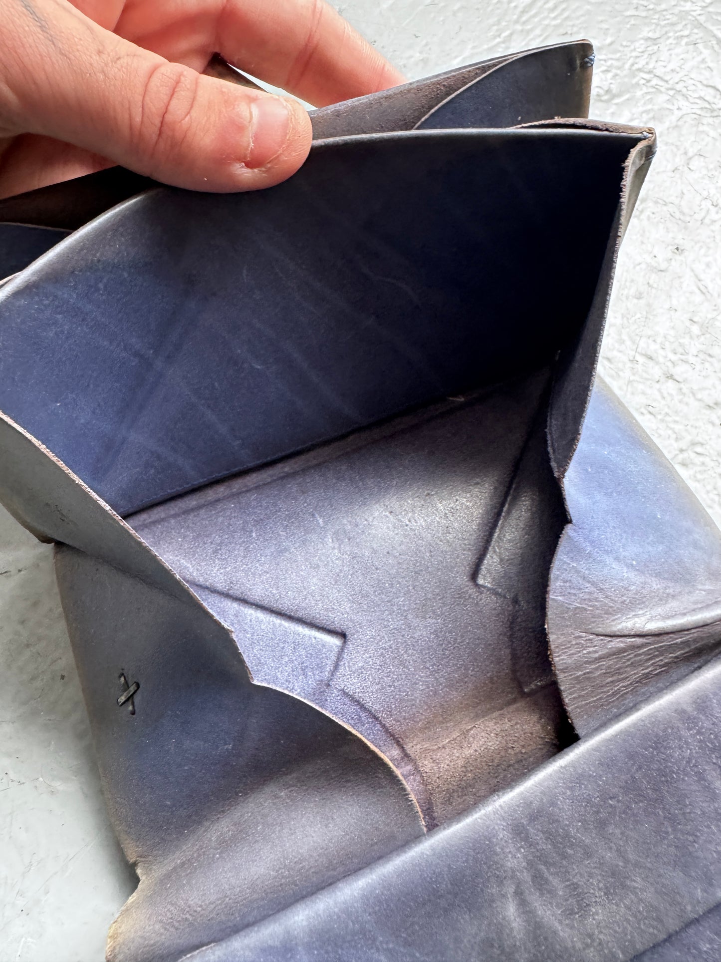 m.a+ accordion folded leather wallet