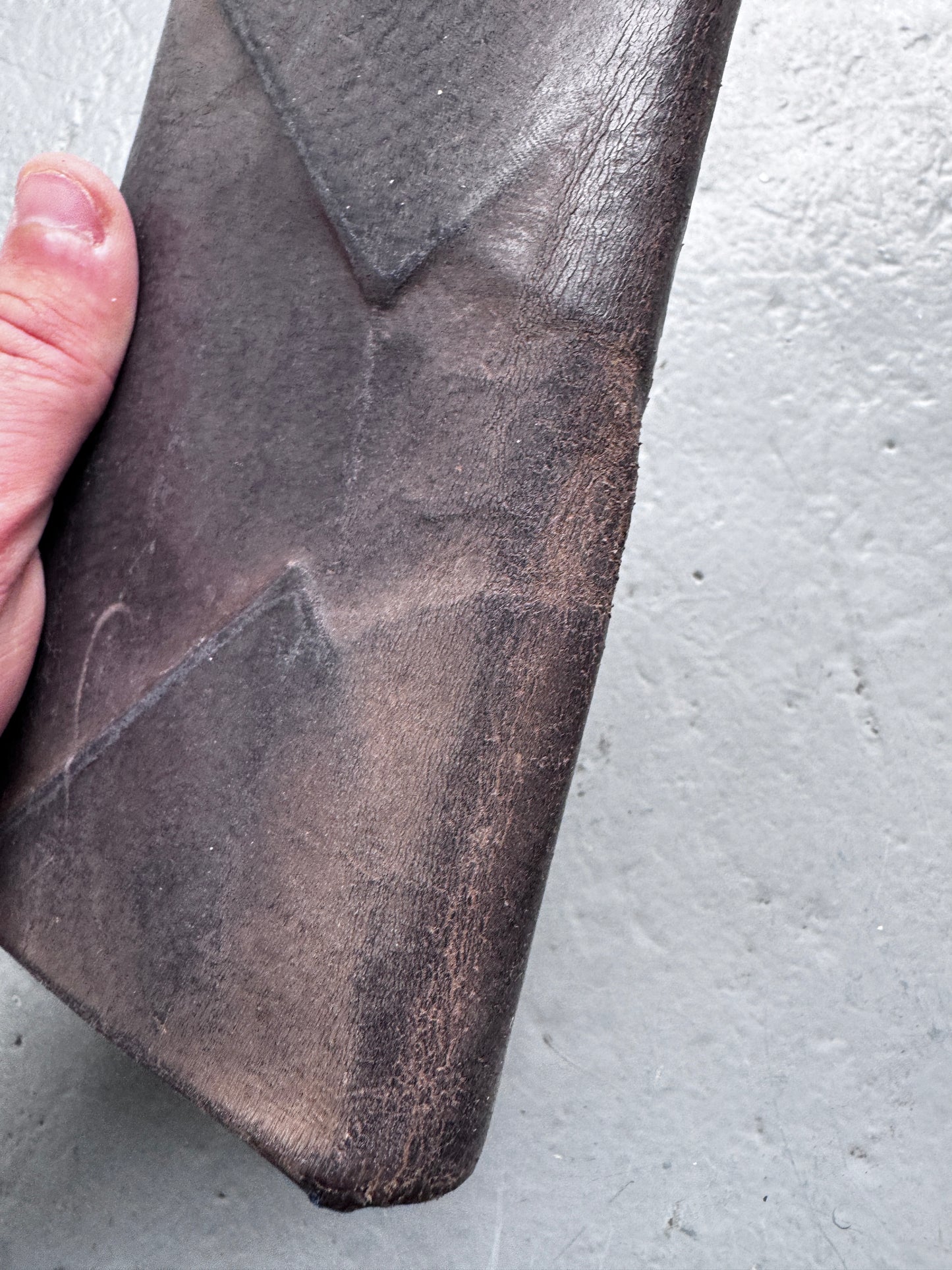 m.a+ accordion folded leather wallet