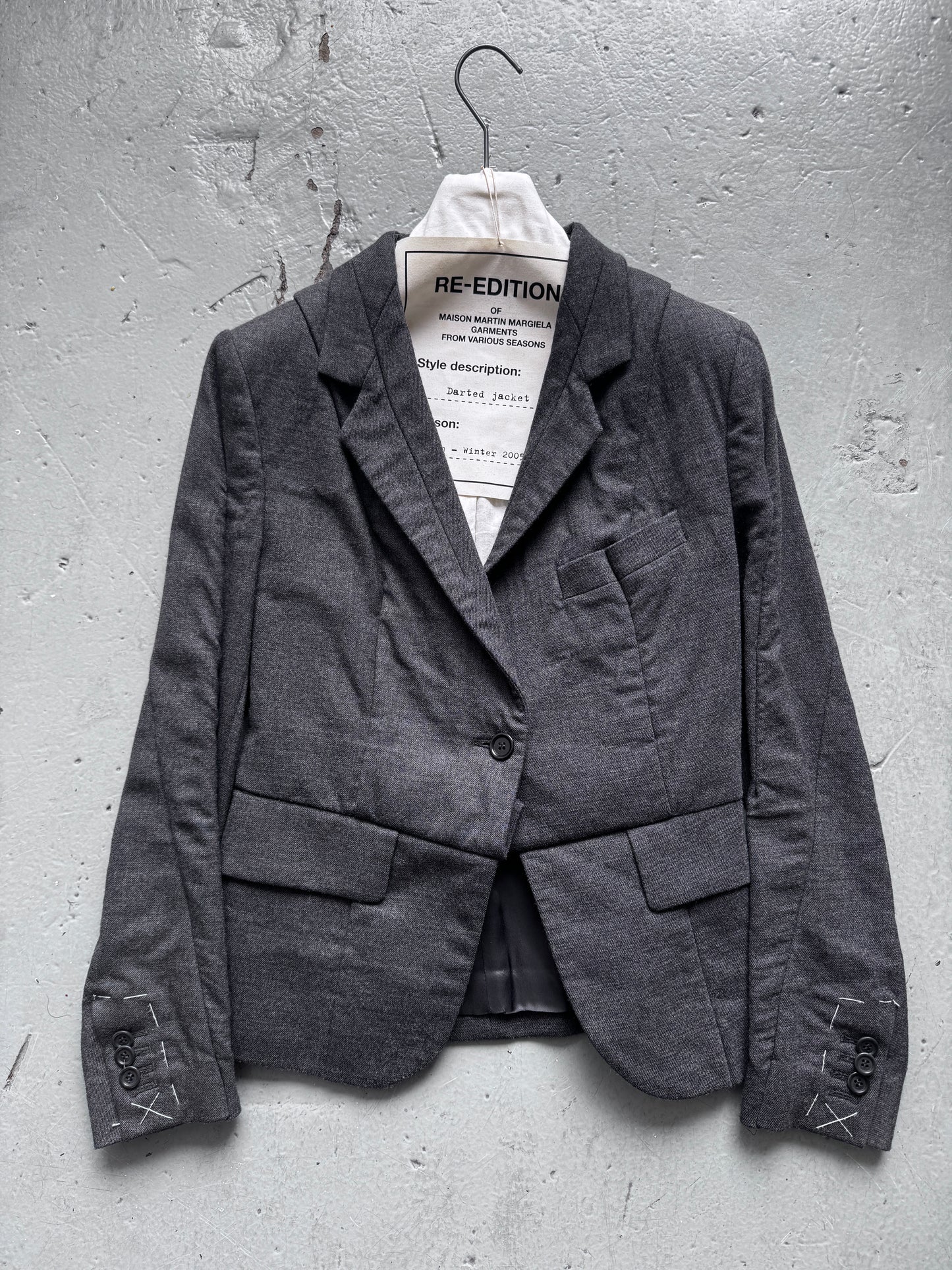 martin margiela hm reconstructed dart blazer