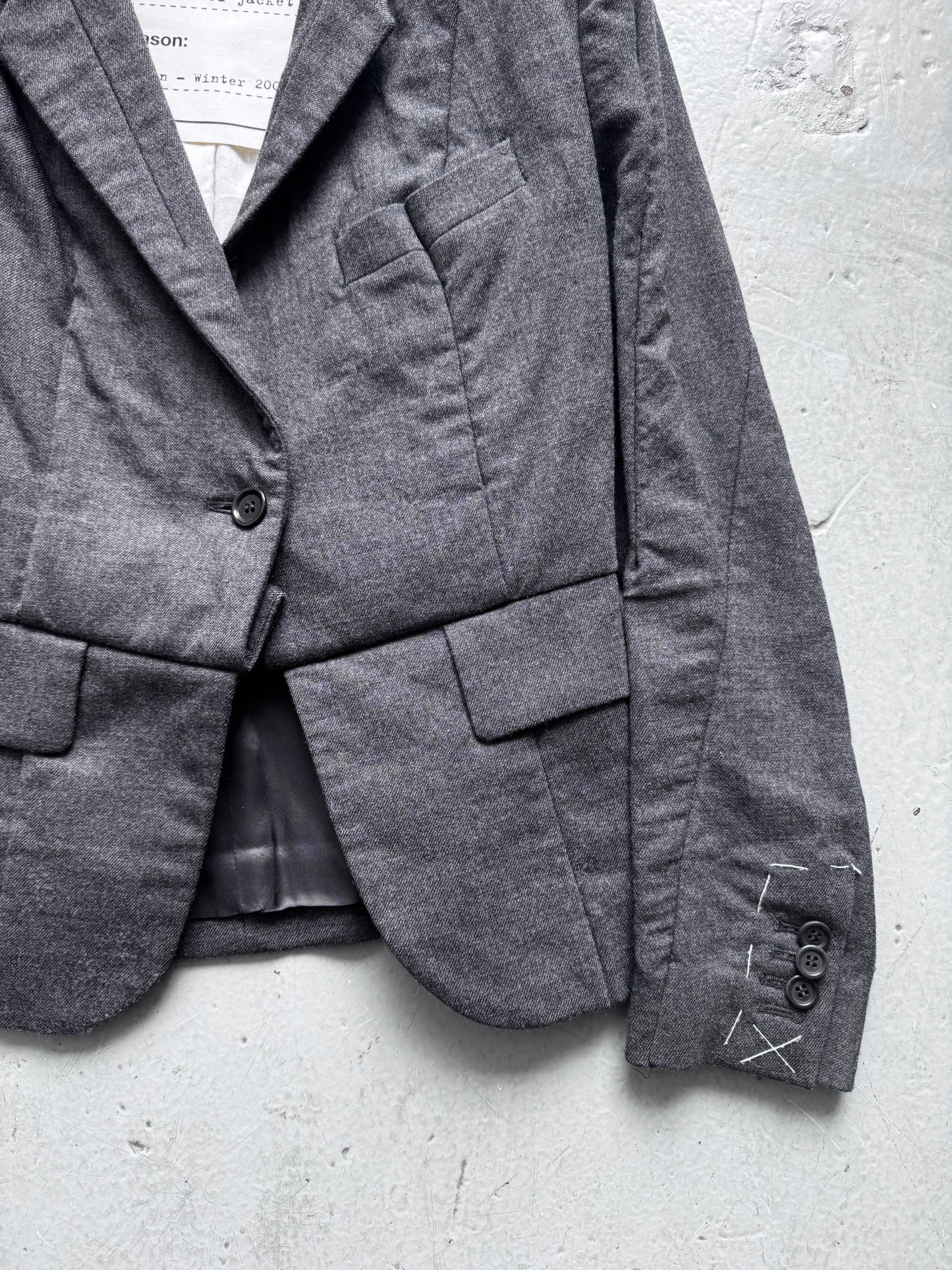 martin margiela hm reconstructed dart blazer