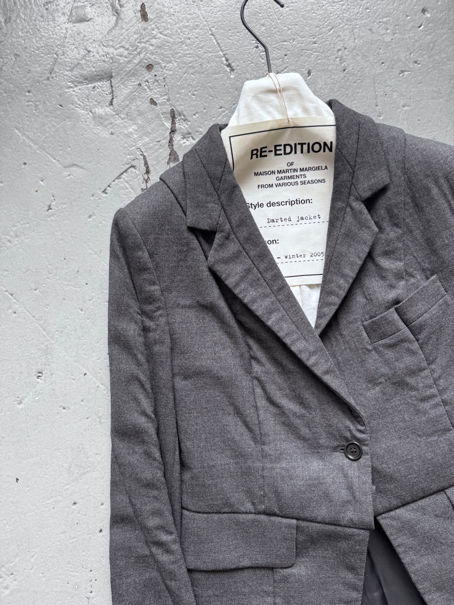 martin margiela hm reconstructed dart blazer