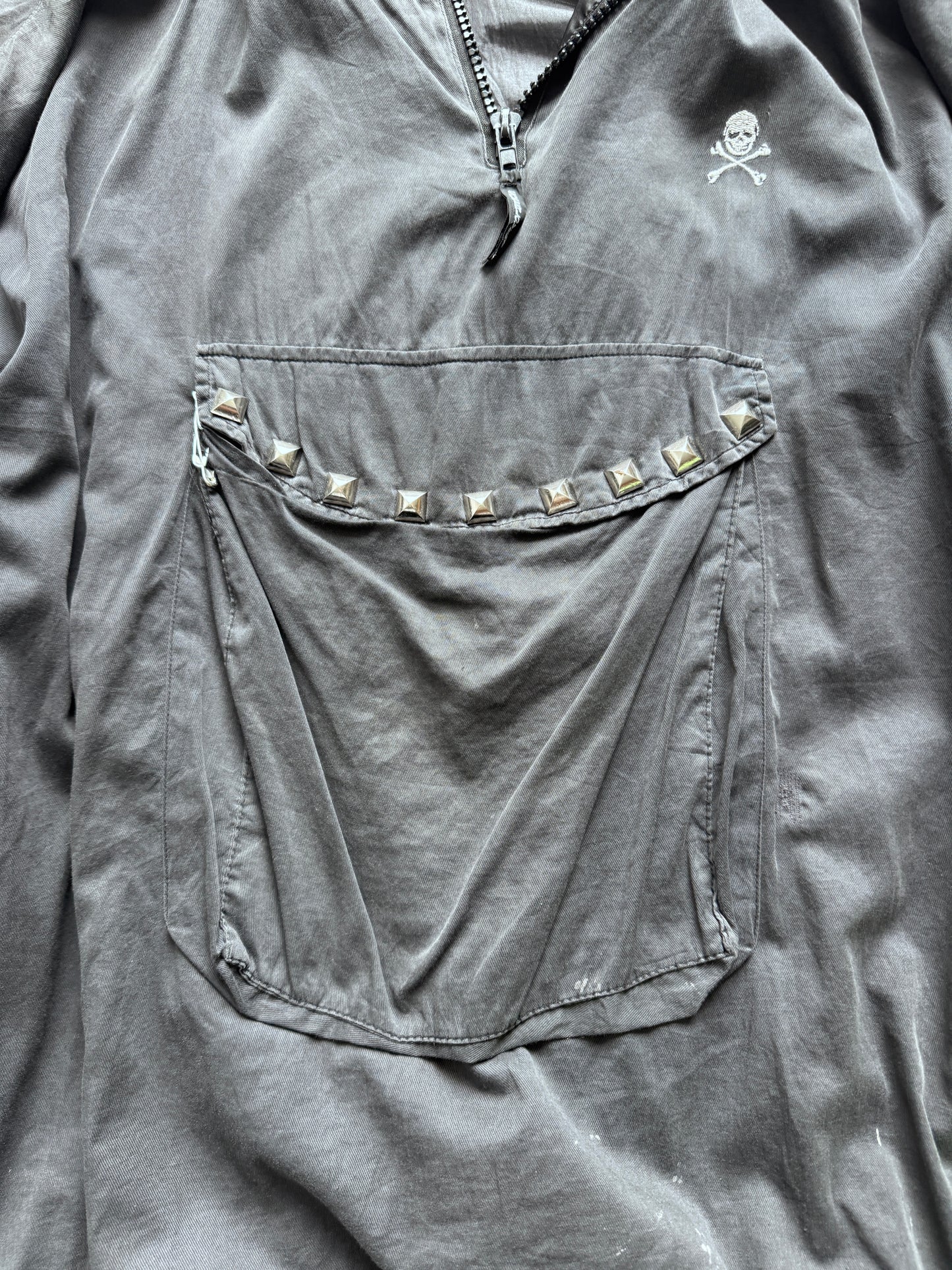 early super lovers stud front hooded jacket