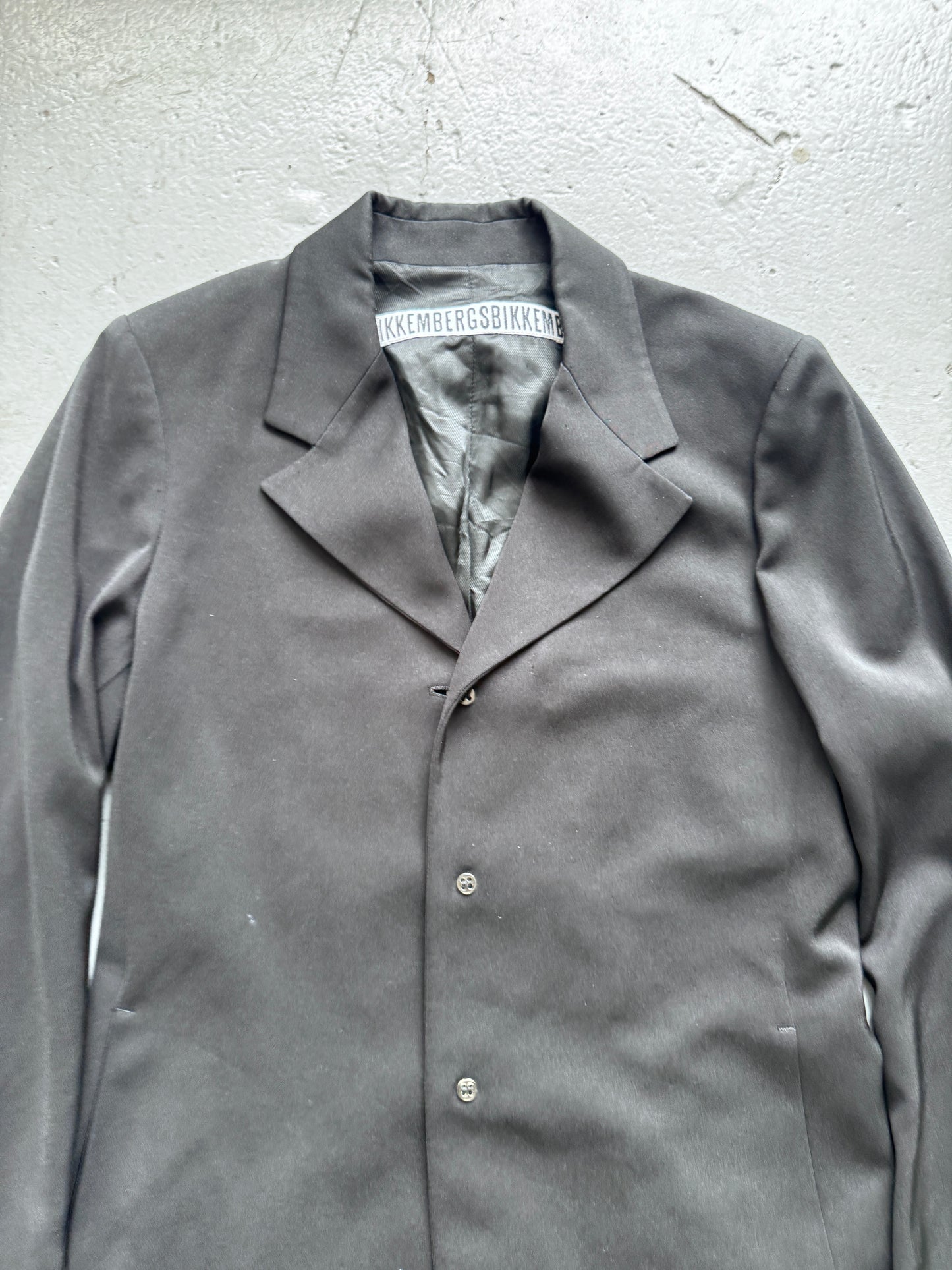 dirk bikkembergs reverse button blazer