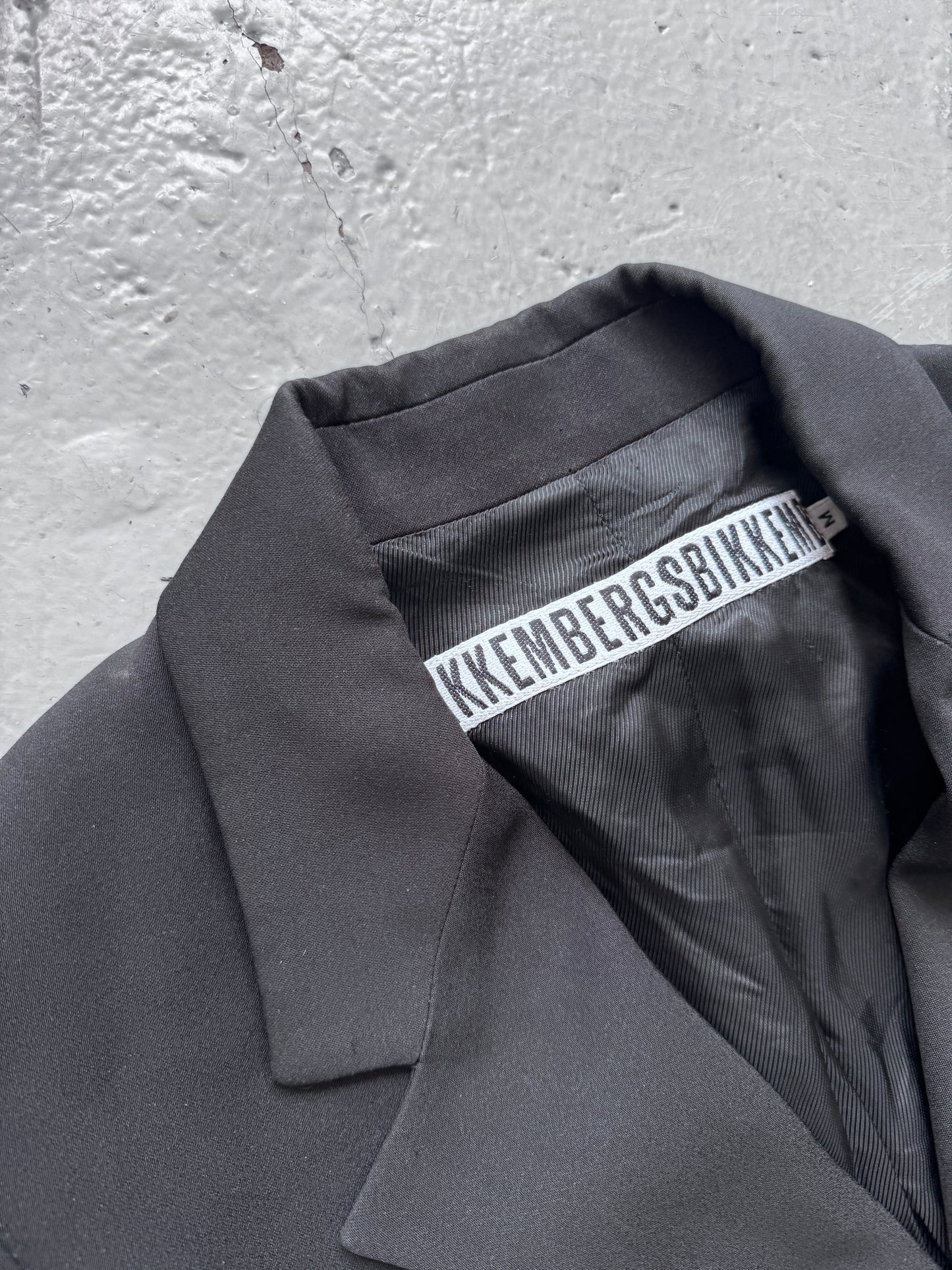 dirk bikkembergs reverse button blazer