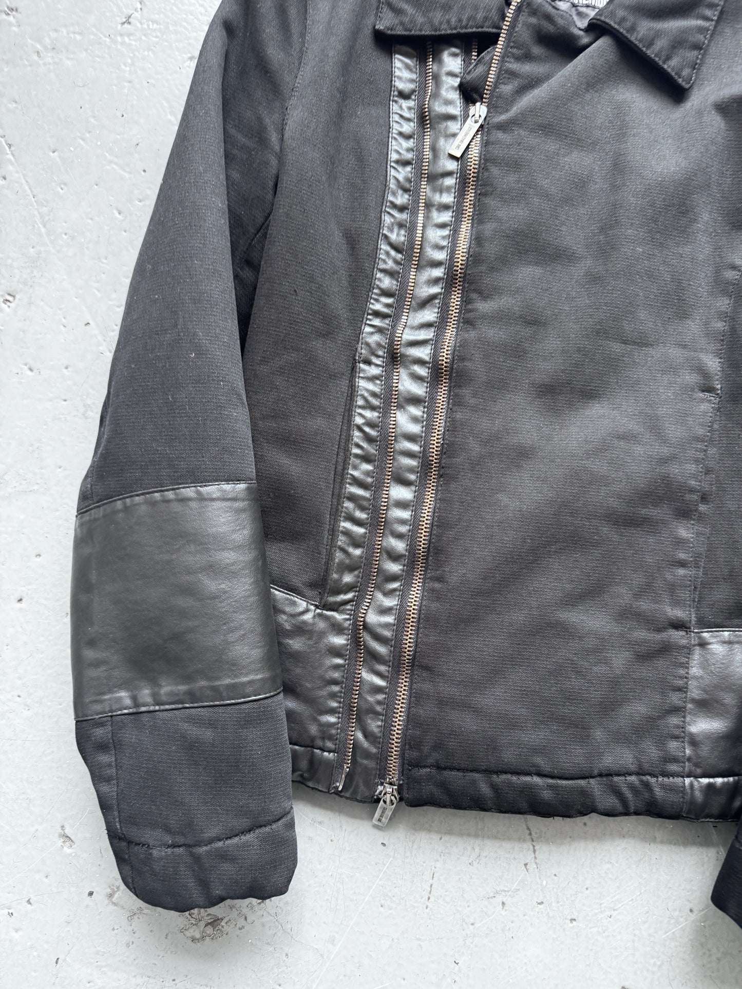dirk bikkembergs double zipper moto jacket
