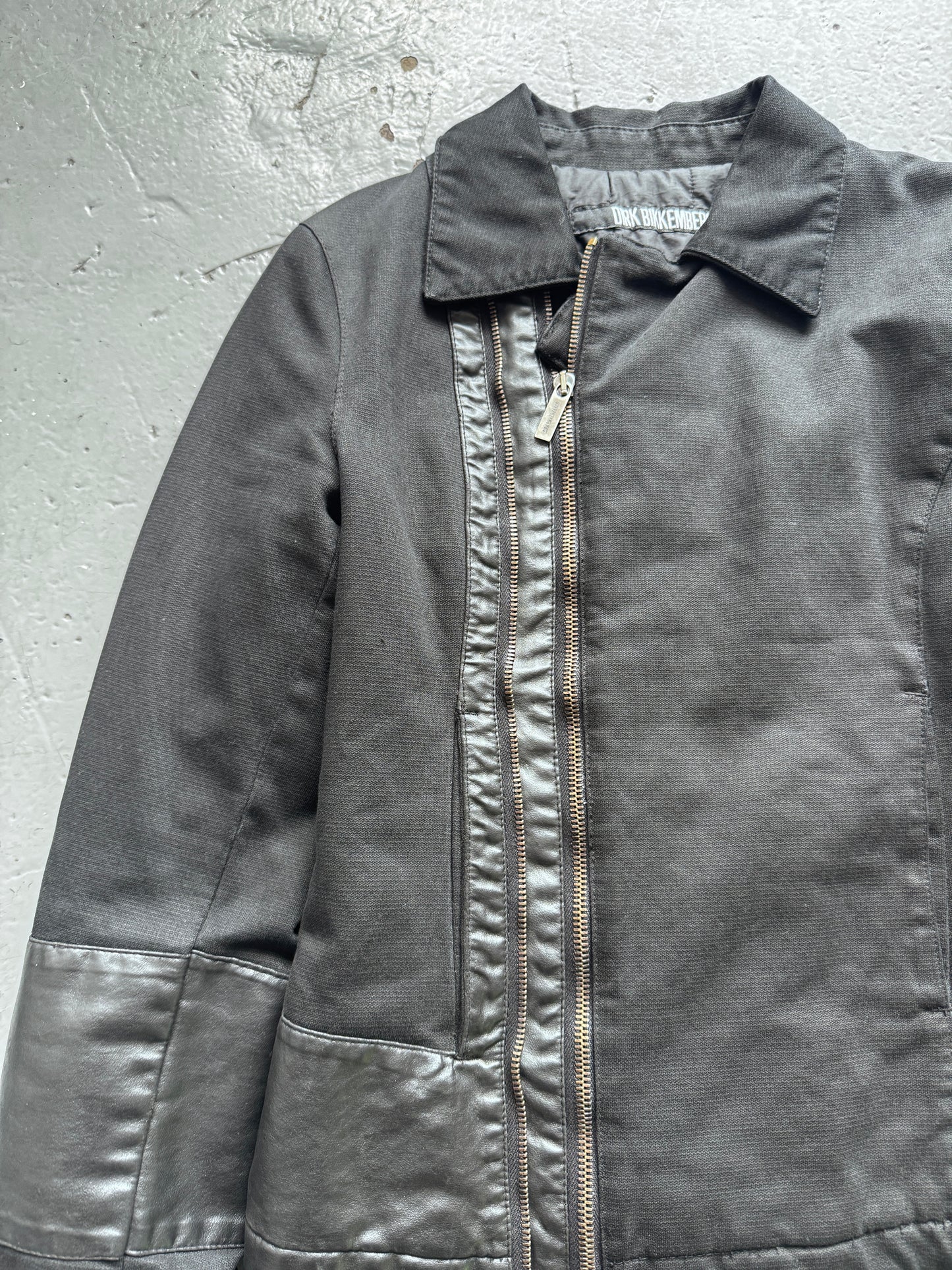 dirk bikkembergs double zipper moto jacket
