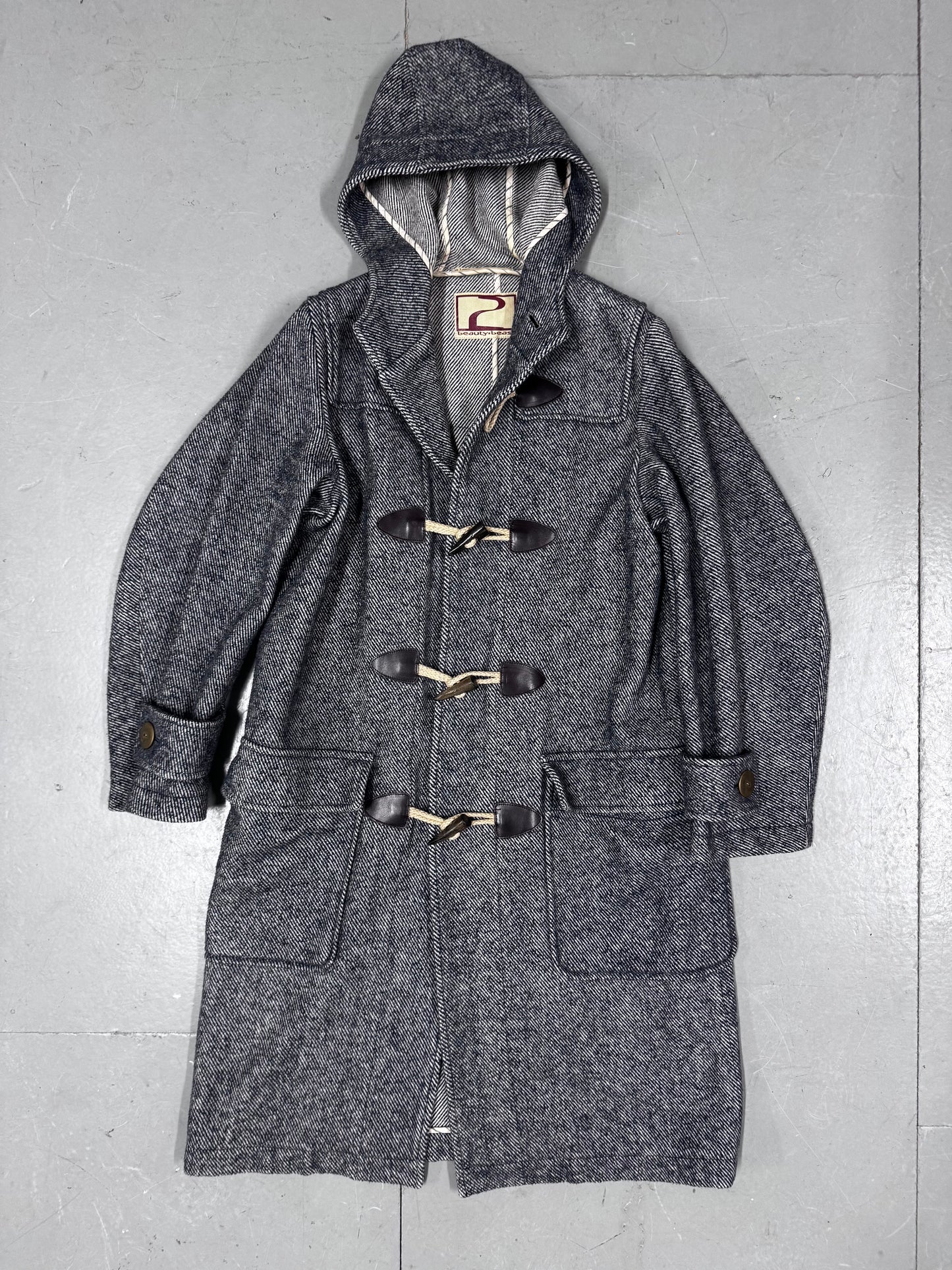 beauty:beast woven duffle coat