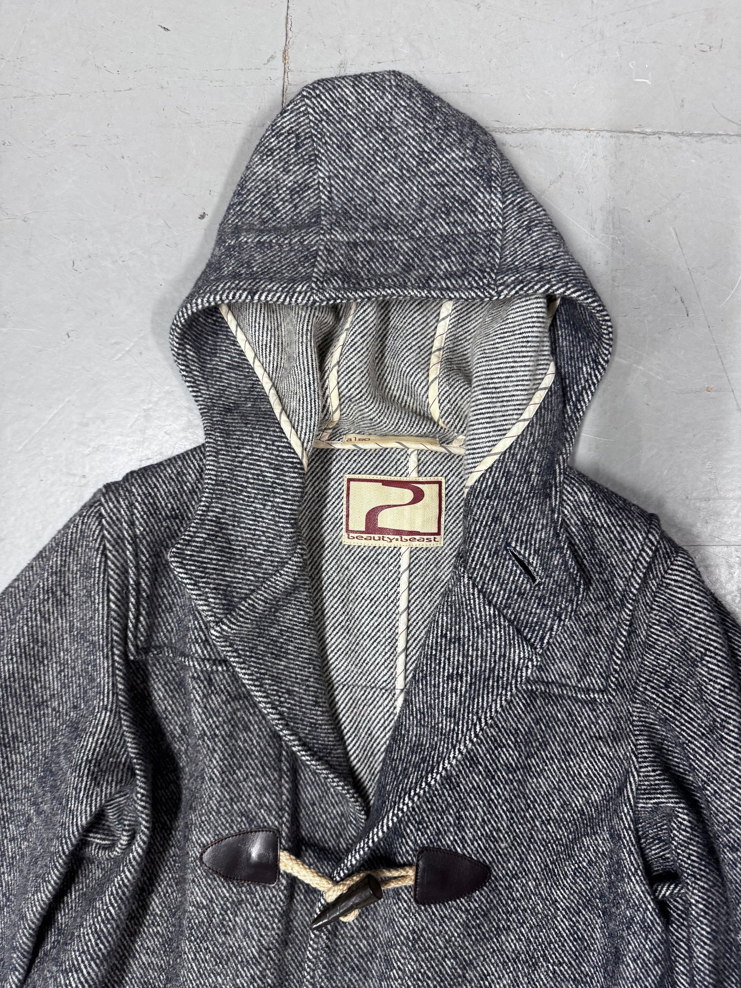 beauty:beast woven duffle coat