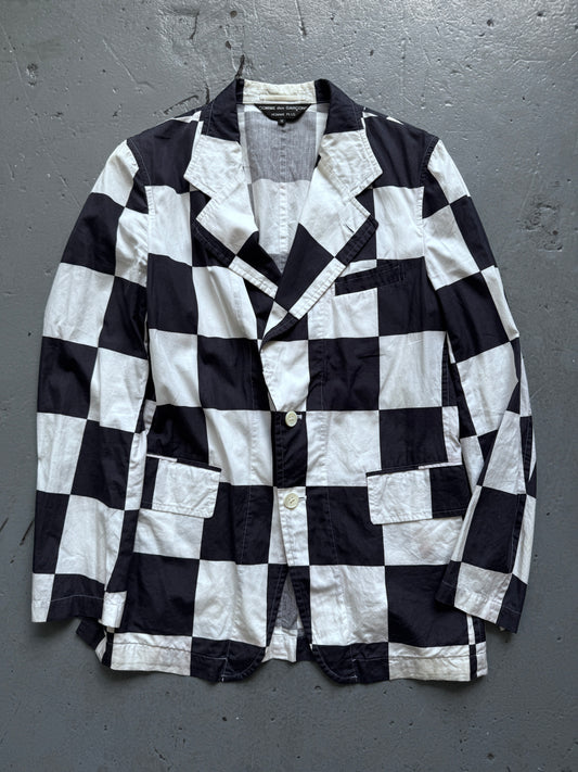 comme des garcons homme plus chequed blazer