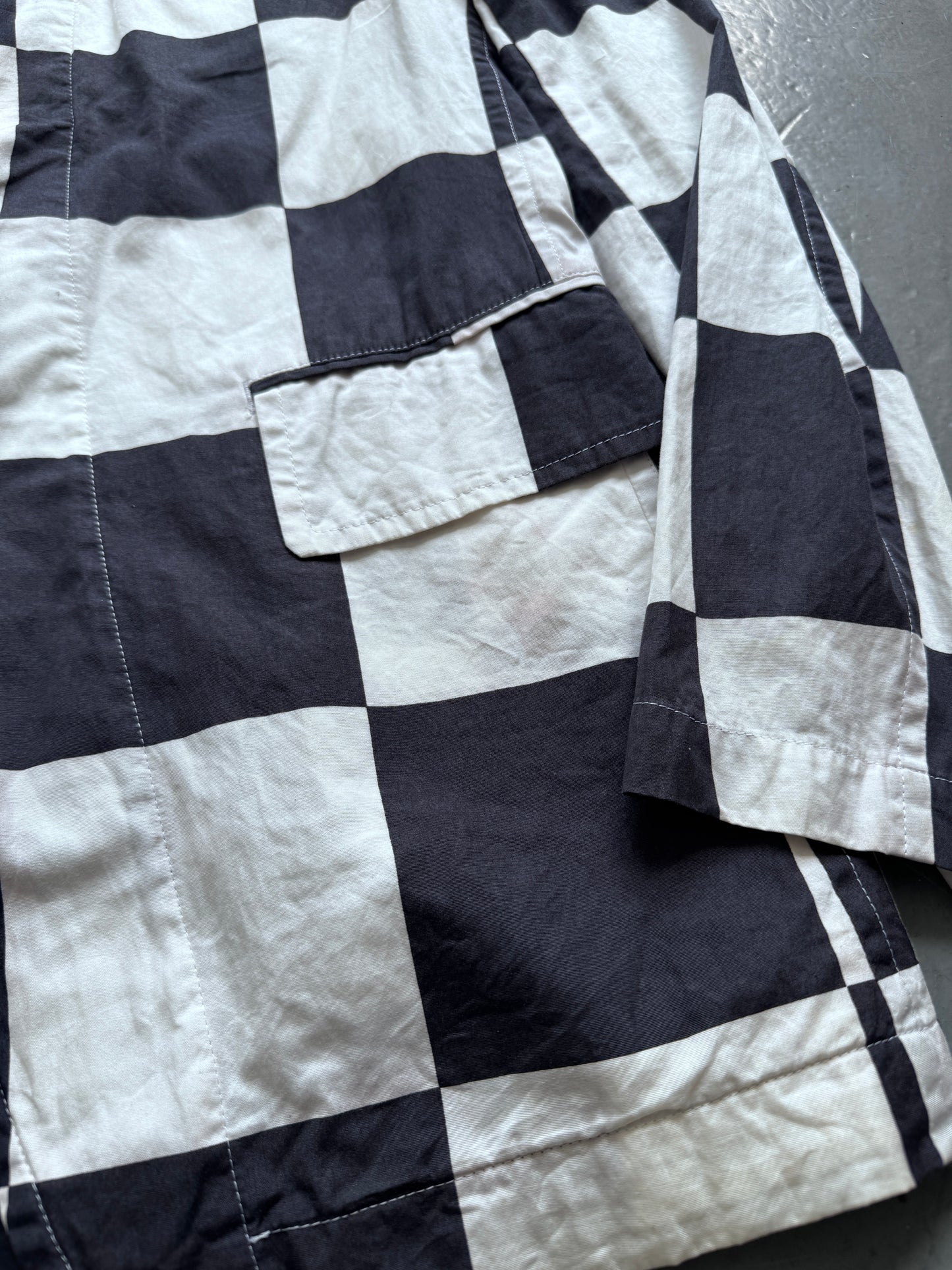 comme des garcons homme plus chequed blazer