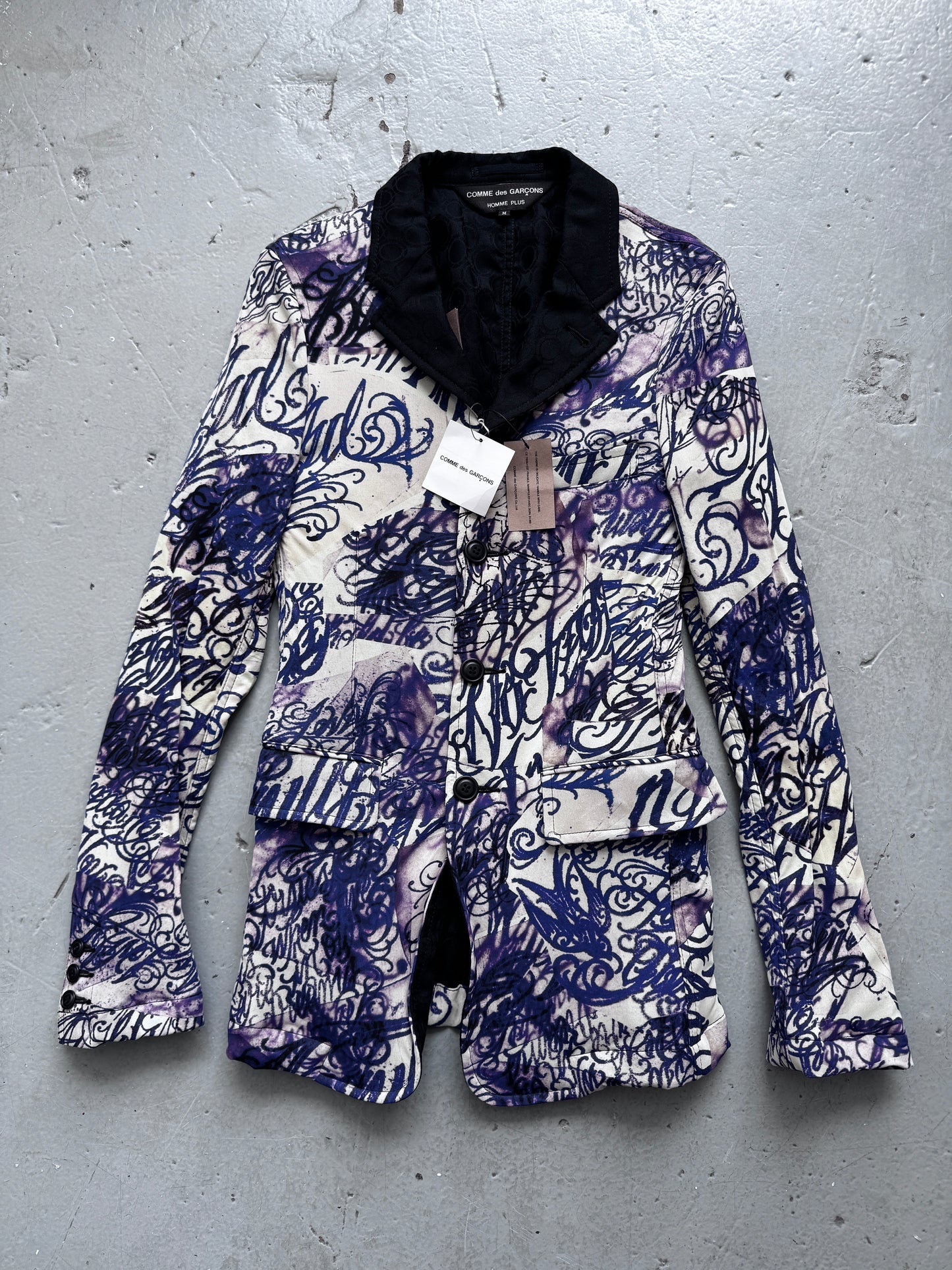 comme des garcons homme plus aw15 tattoo blazer