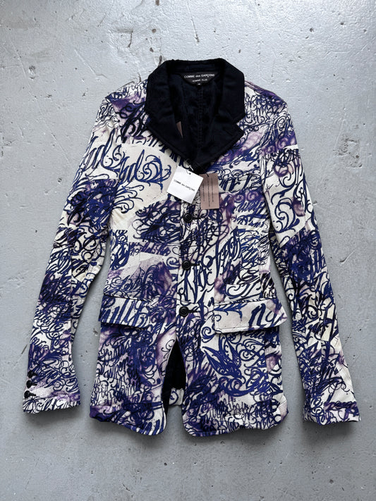 comme des garcons homme plus aw15 tattoo blazer