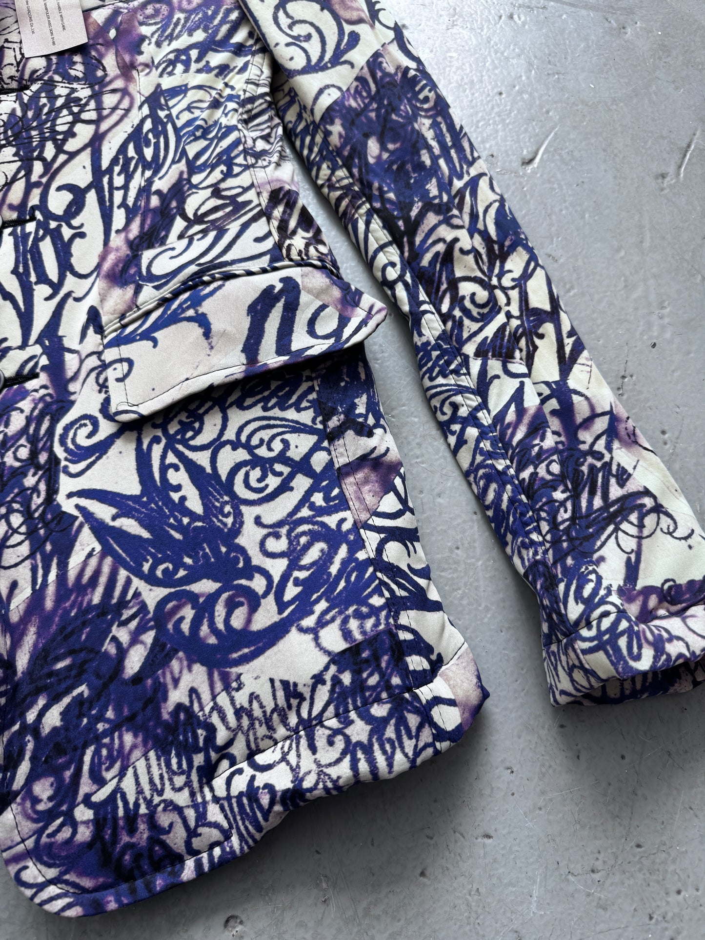 comme des garcons homme plus aw15 tattoo blazer