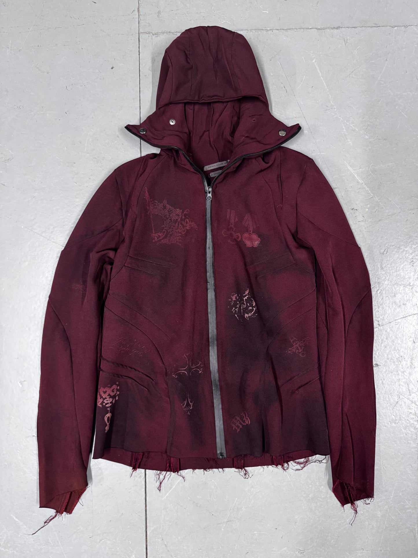 Maxime Black Tattoo Etched Ninja Hoodie