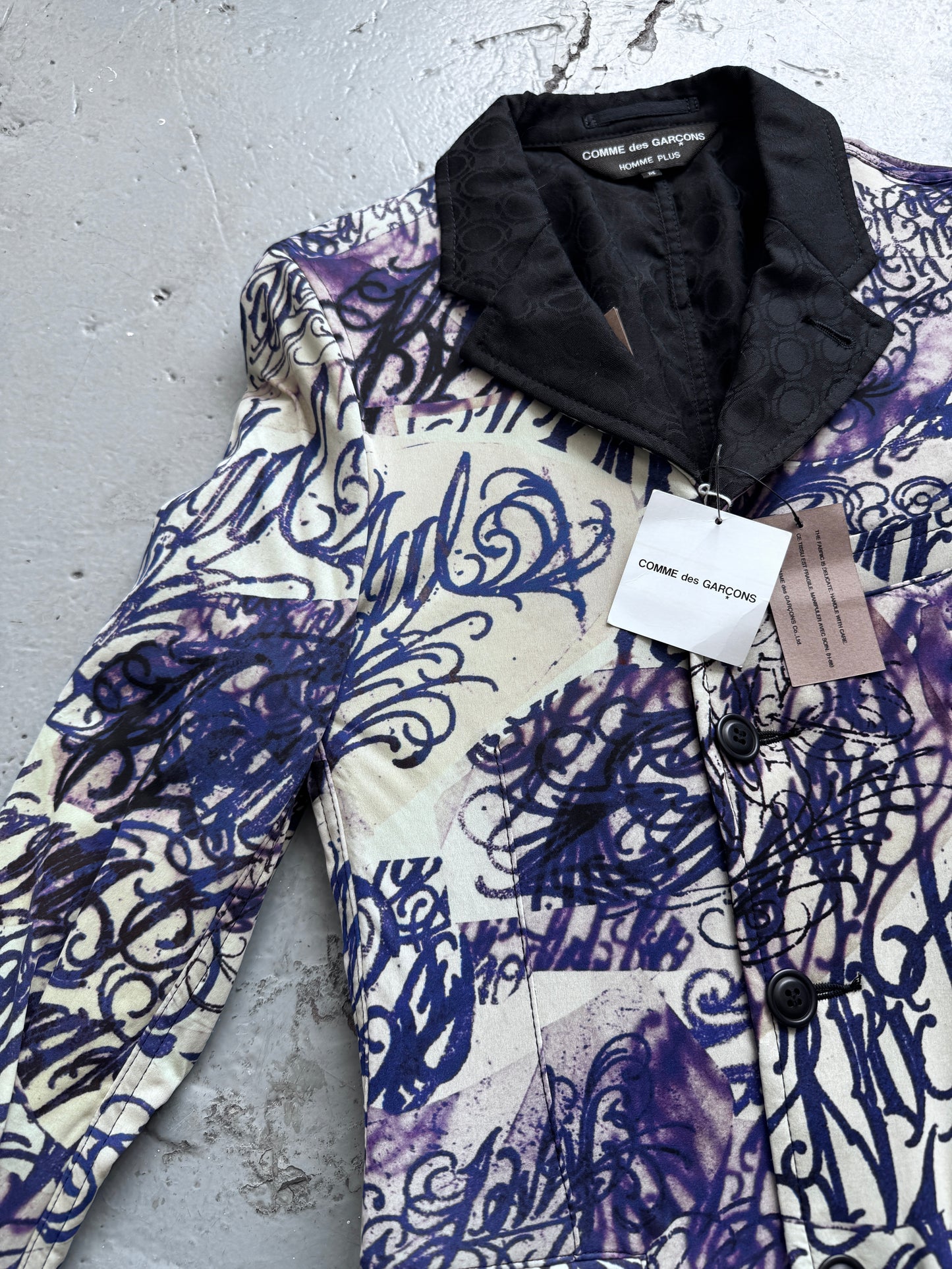 comme des garcons homme plus aw15 tattoo blazer
