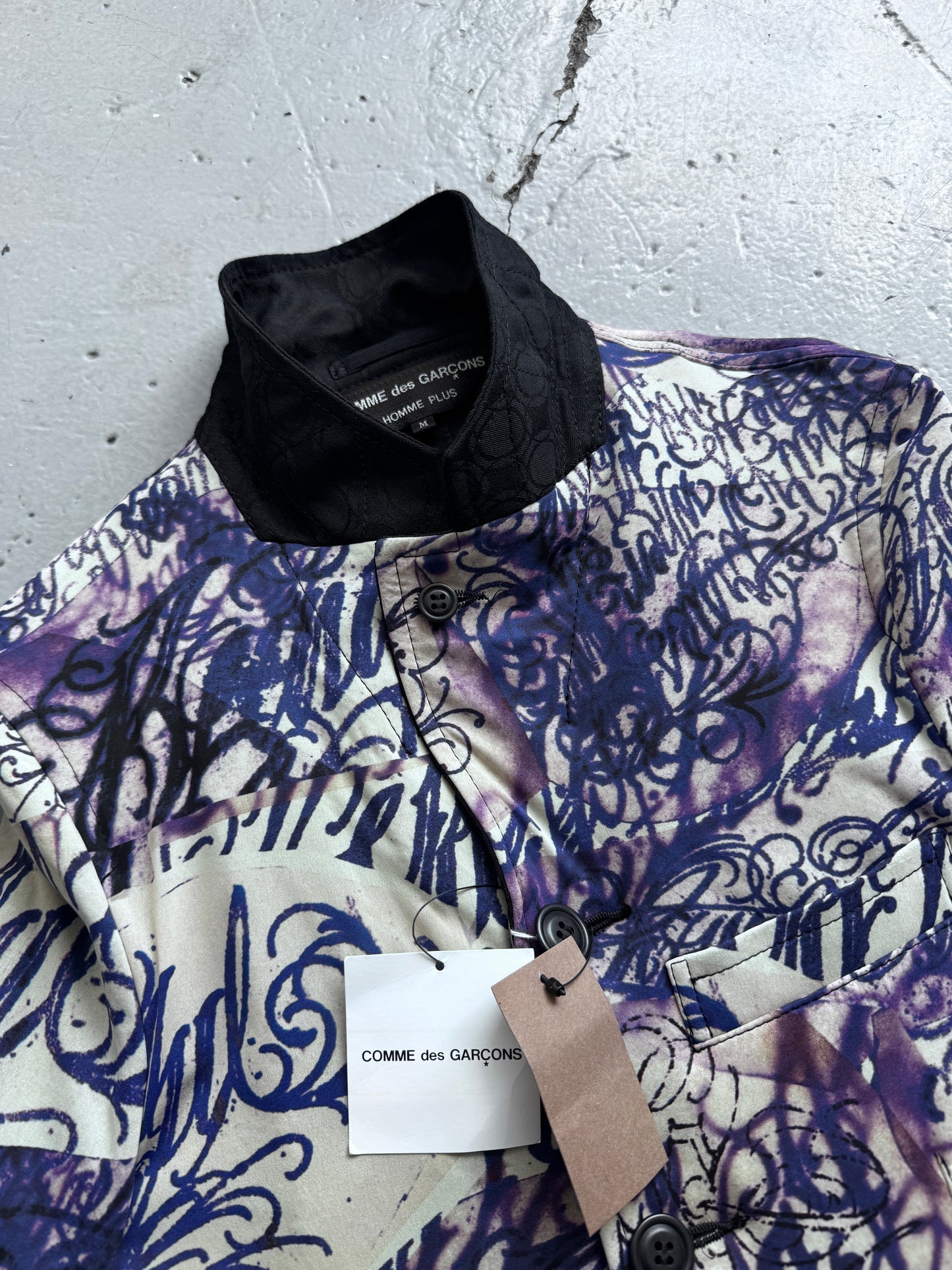 comme des garcons homme plus aw15 tattoo blazer
