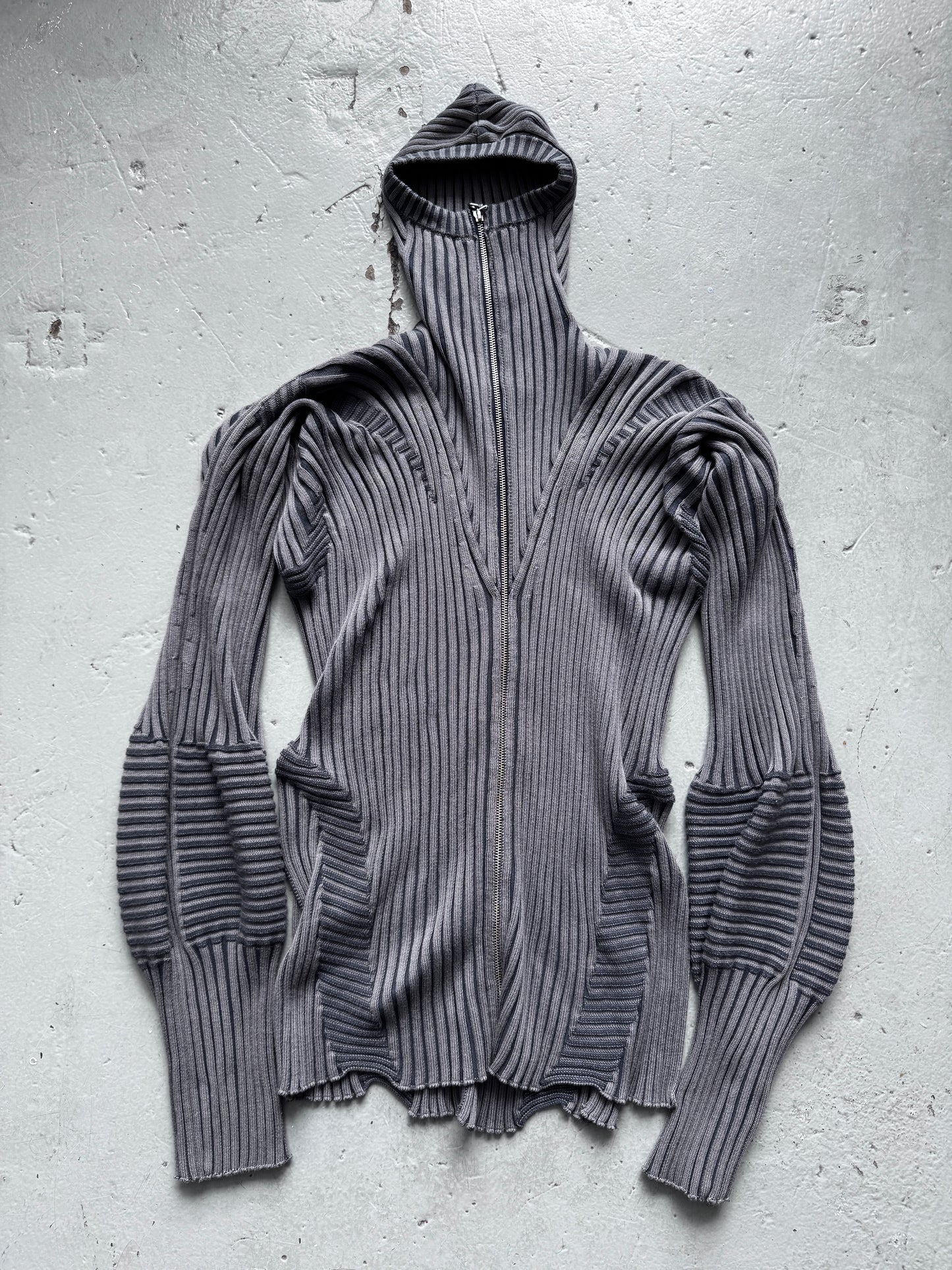 marie lueder knit ninja hooded jacket