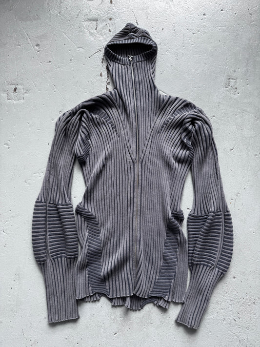 marie lueder knit ninja hooded jacket