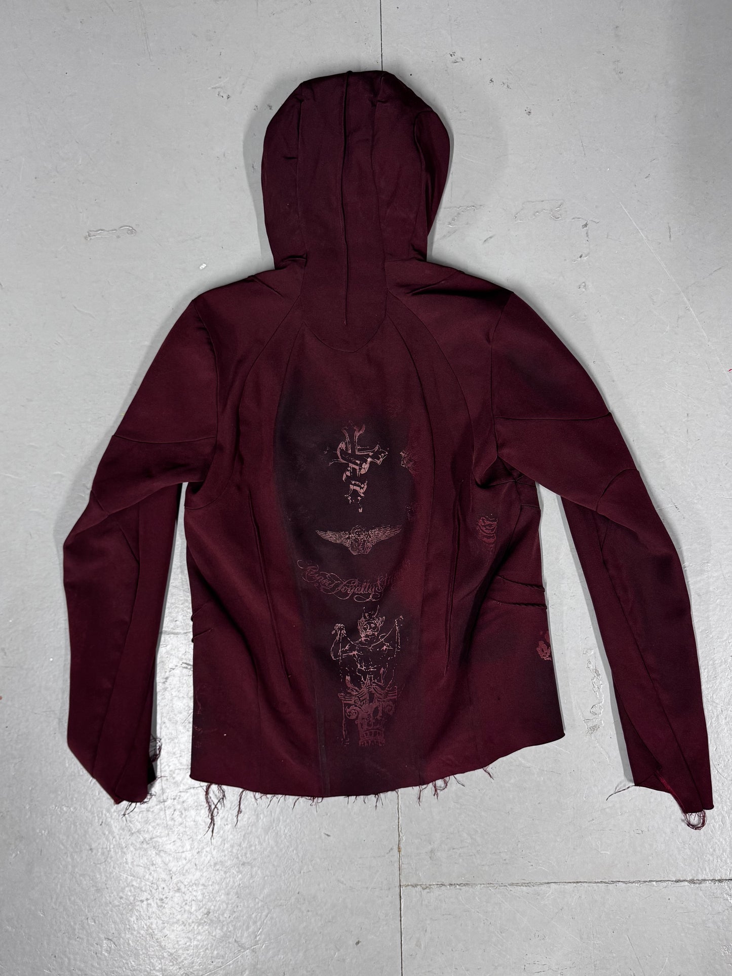 Maxime Black Tattoo Etched Ninja Hoodie