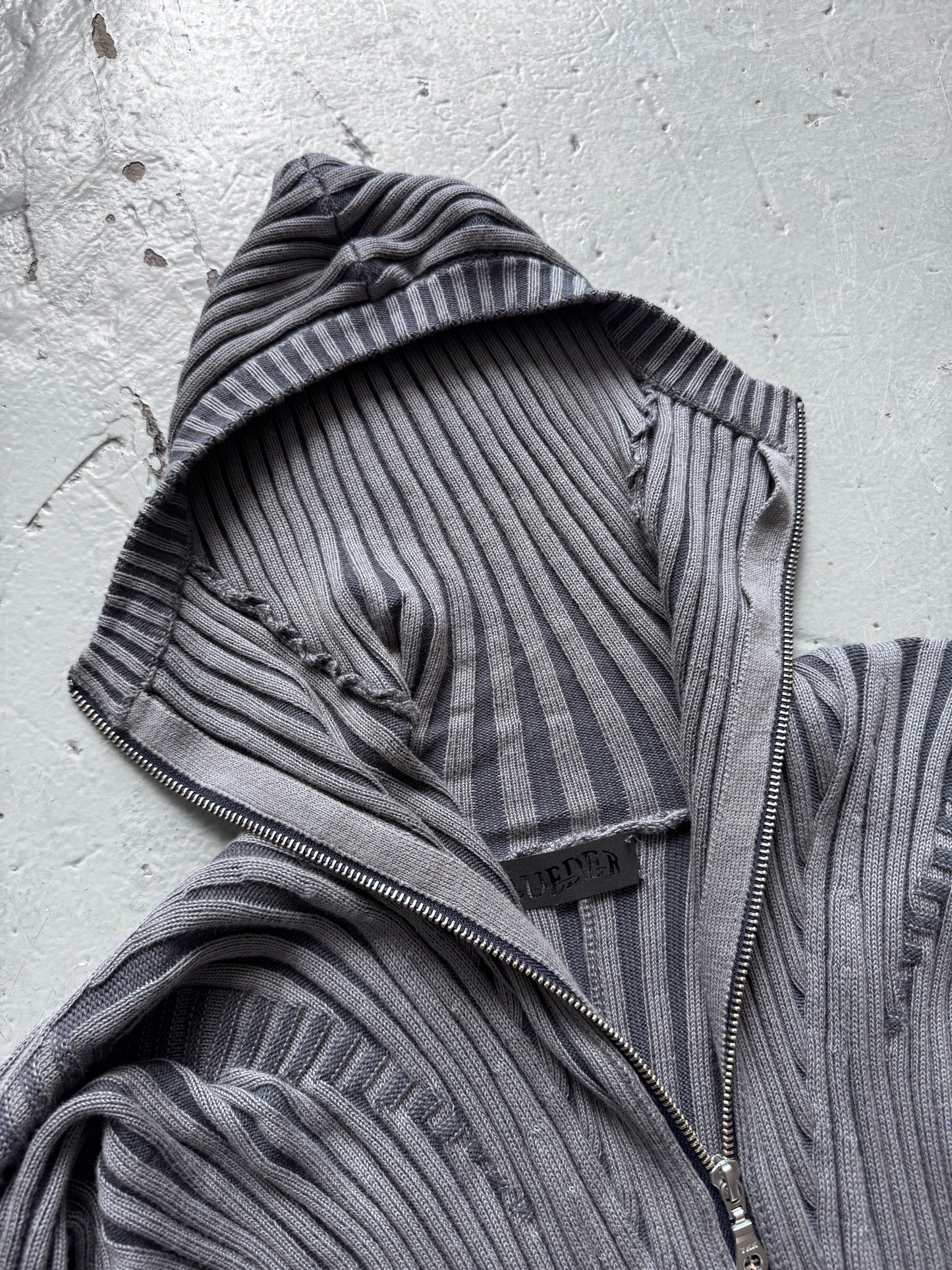 marie lueder knit ninja hooded jacket