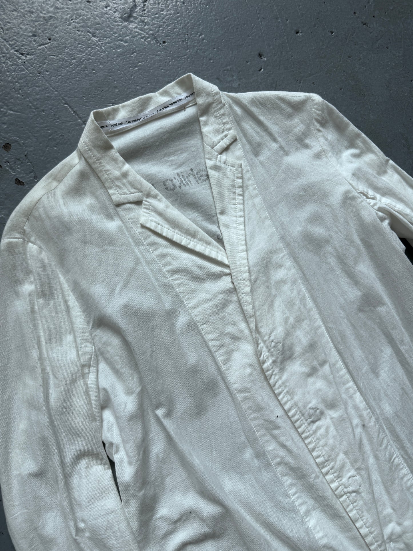 nude masahiko maruyama lab coat