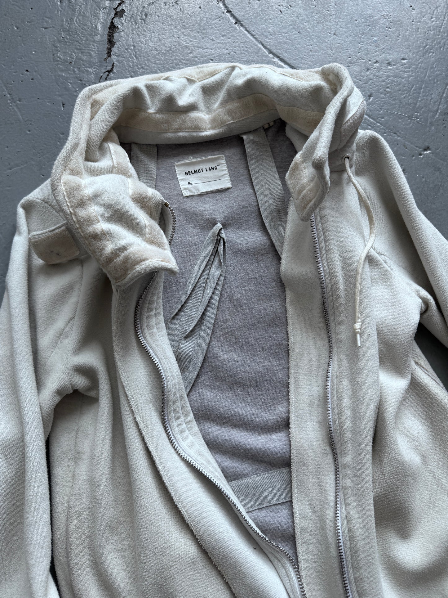 helmut lang 97 astro harness fleece jacket