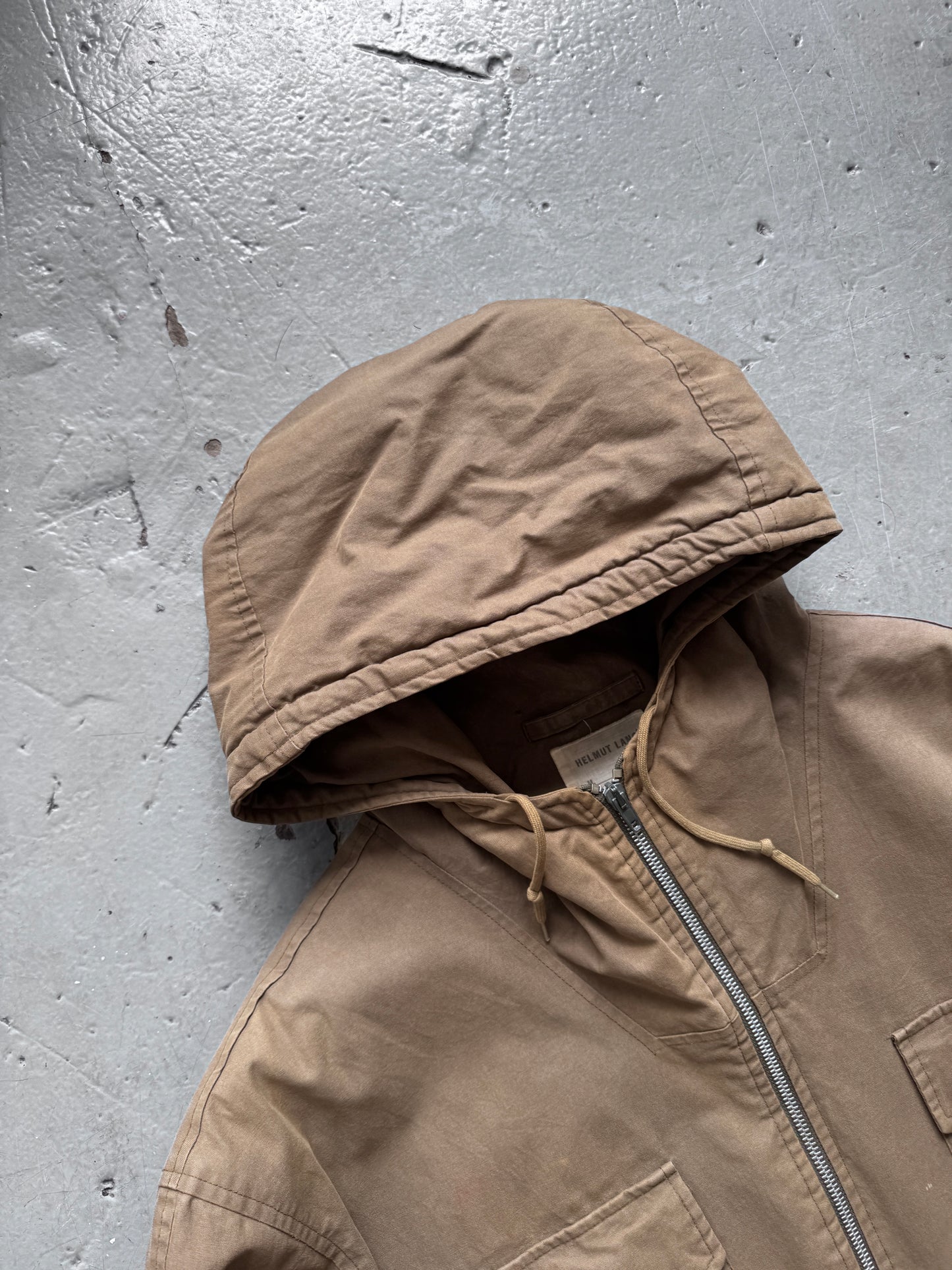 helmut lang 1998 reconstructed padded parka jacket