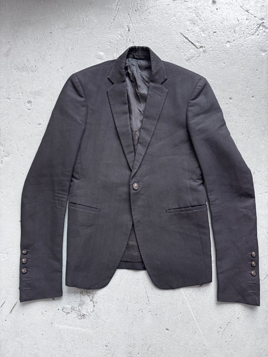 rick owens ss18 dirt single button blazer