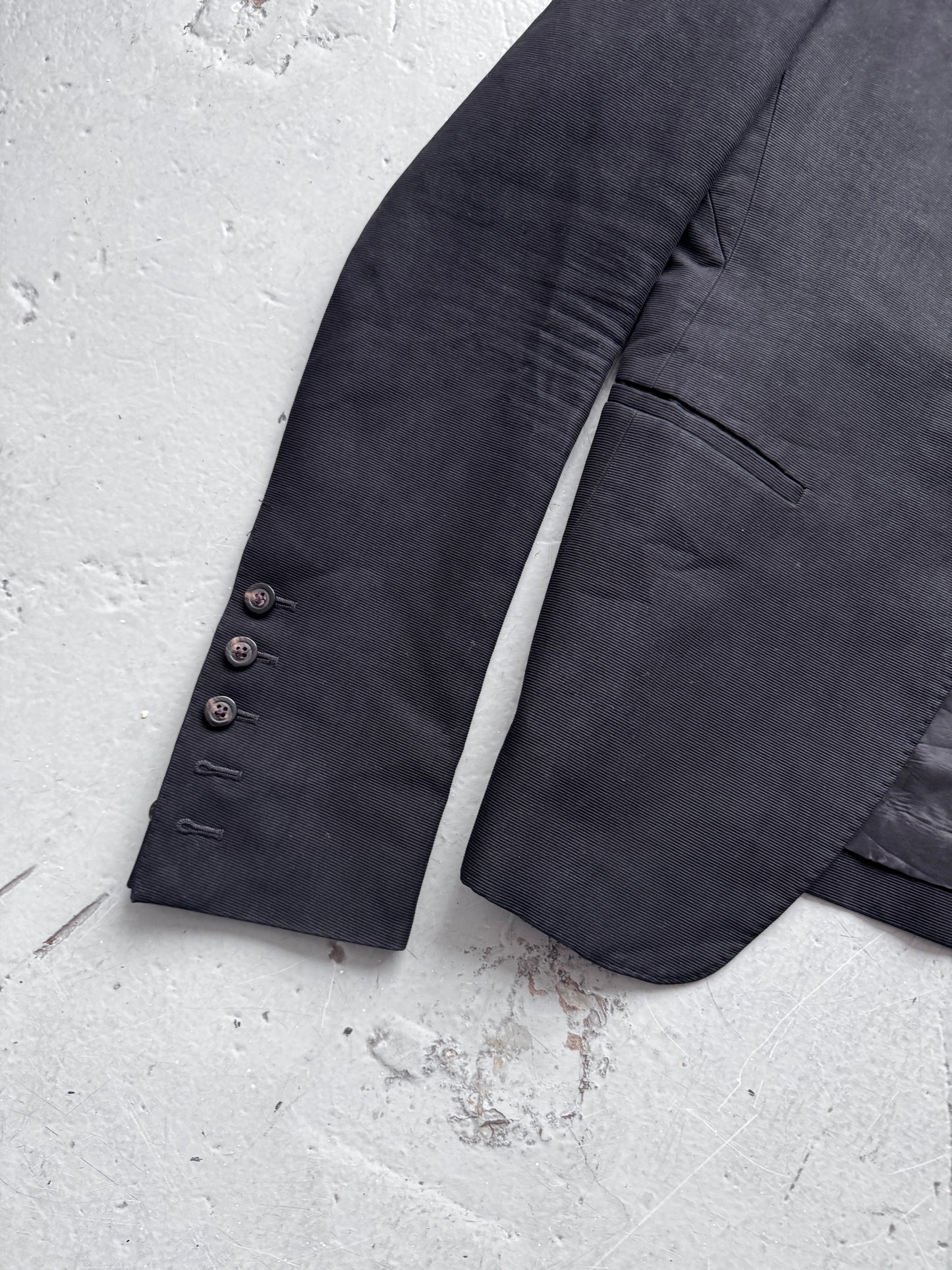 rick owens ss18 dirt single button blazer
