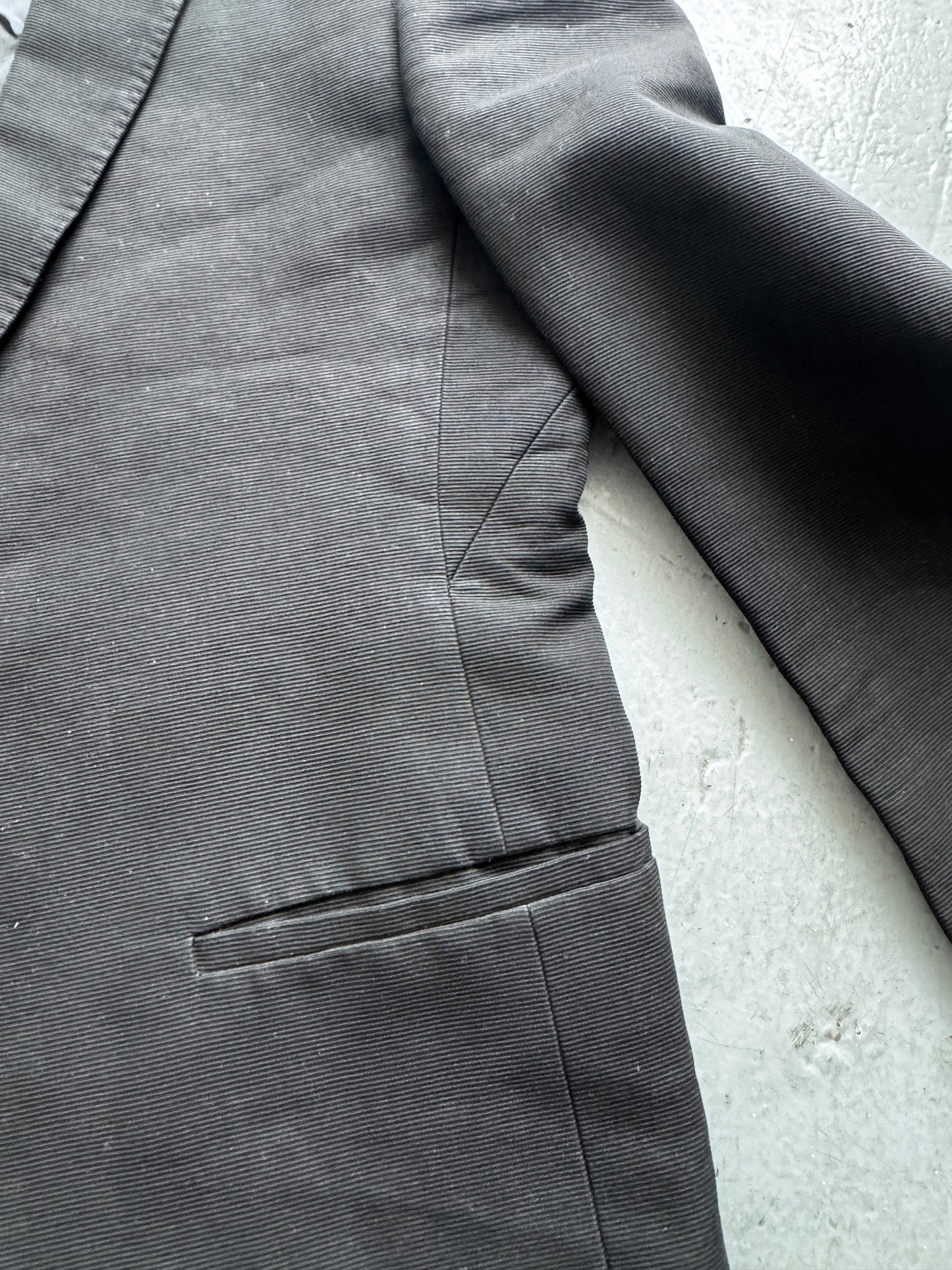 rick owens ss18 dirt single button blazer
