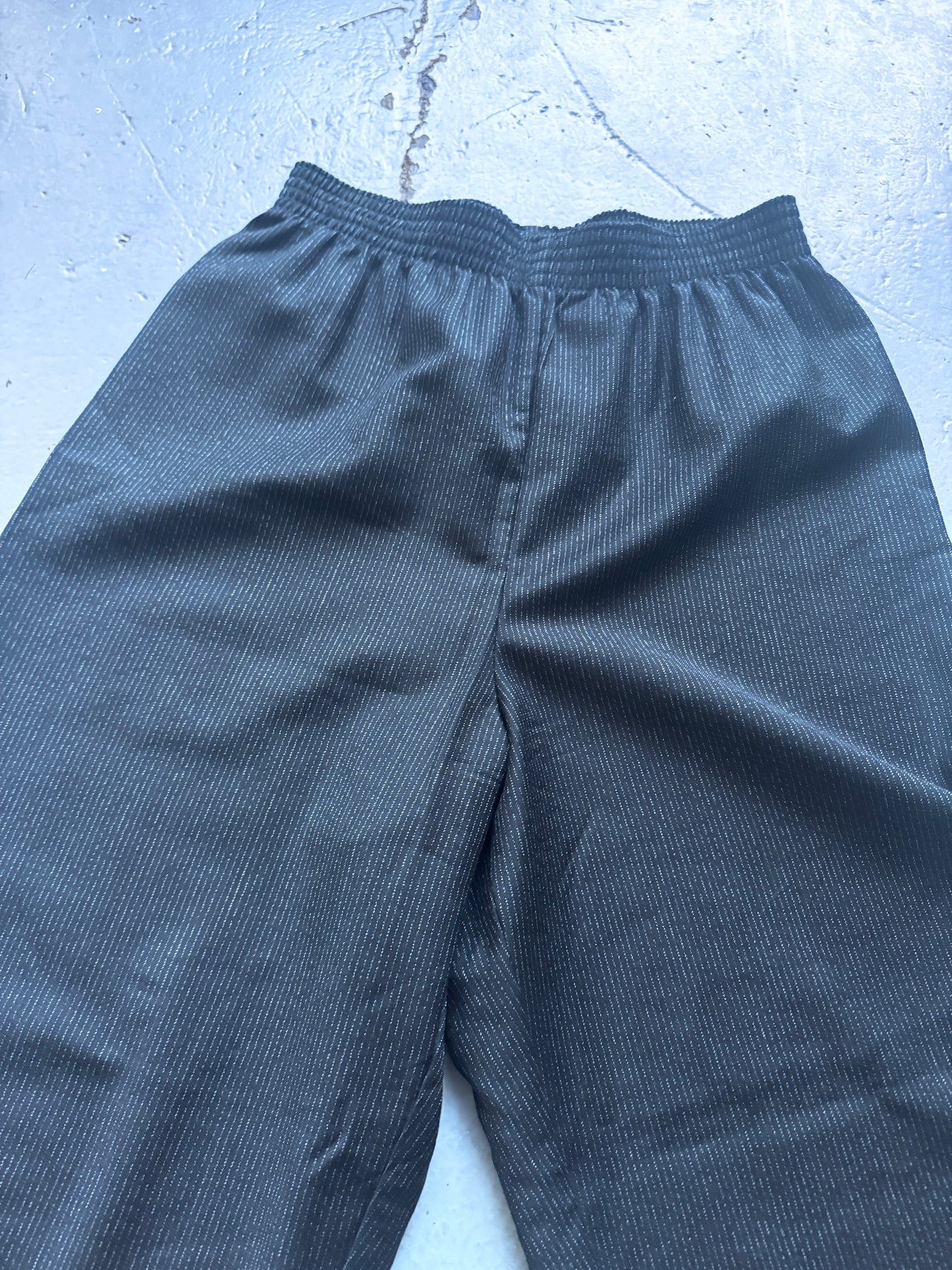 raf simons aw98 pinstripe wool wide trouser