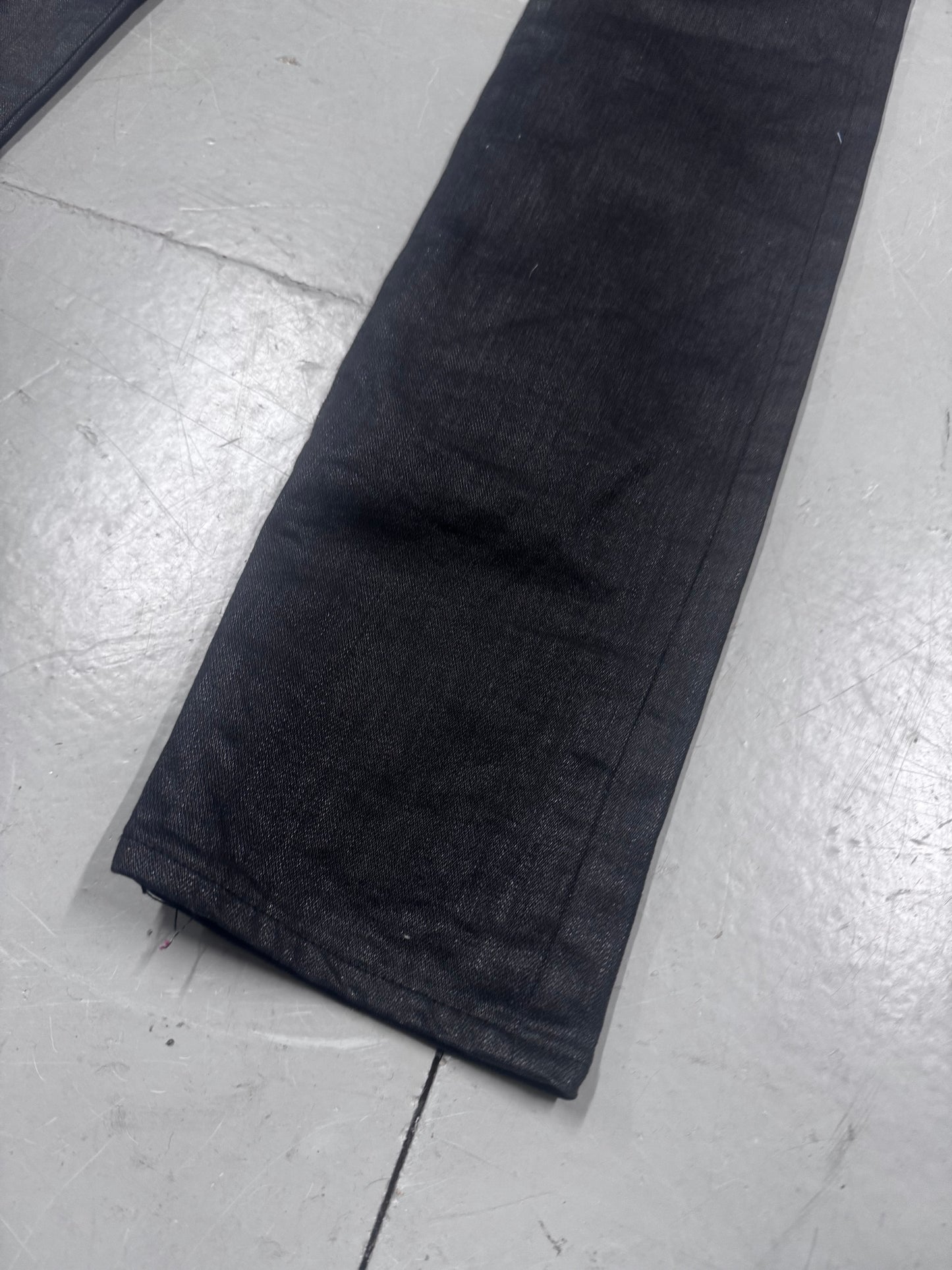 Dior Homme by Hedi Slimane Coated Elongated Jeans